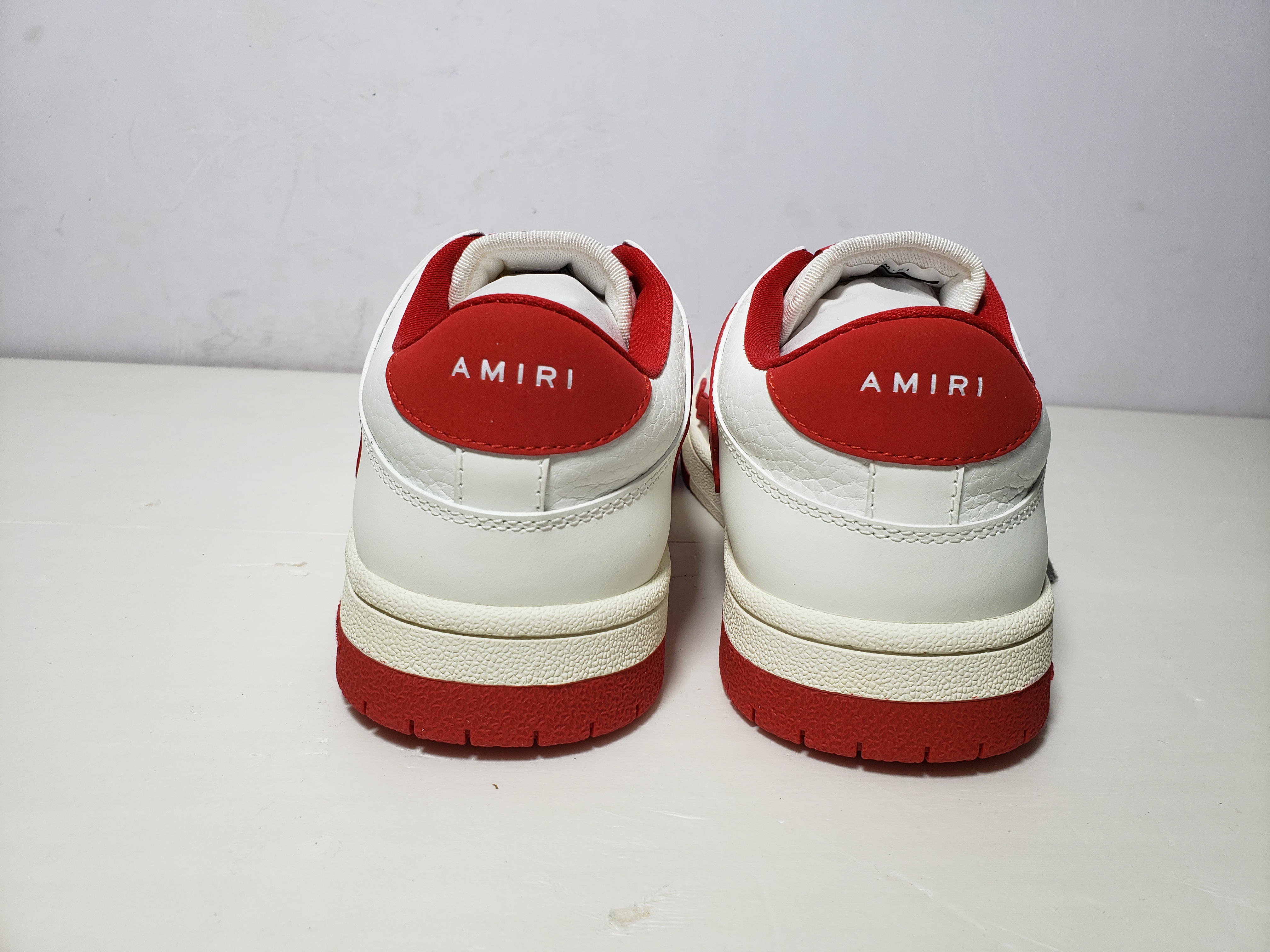 Replica AMIRI Skel Top Low Whtie Red 