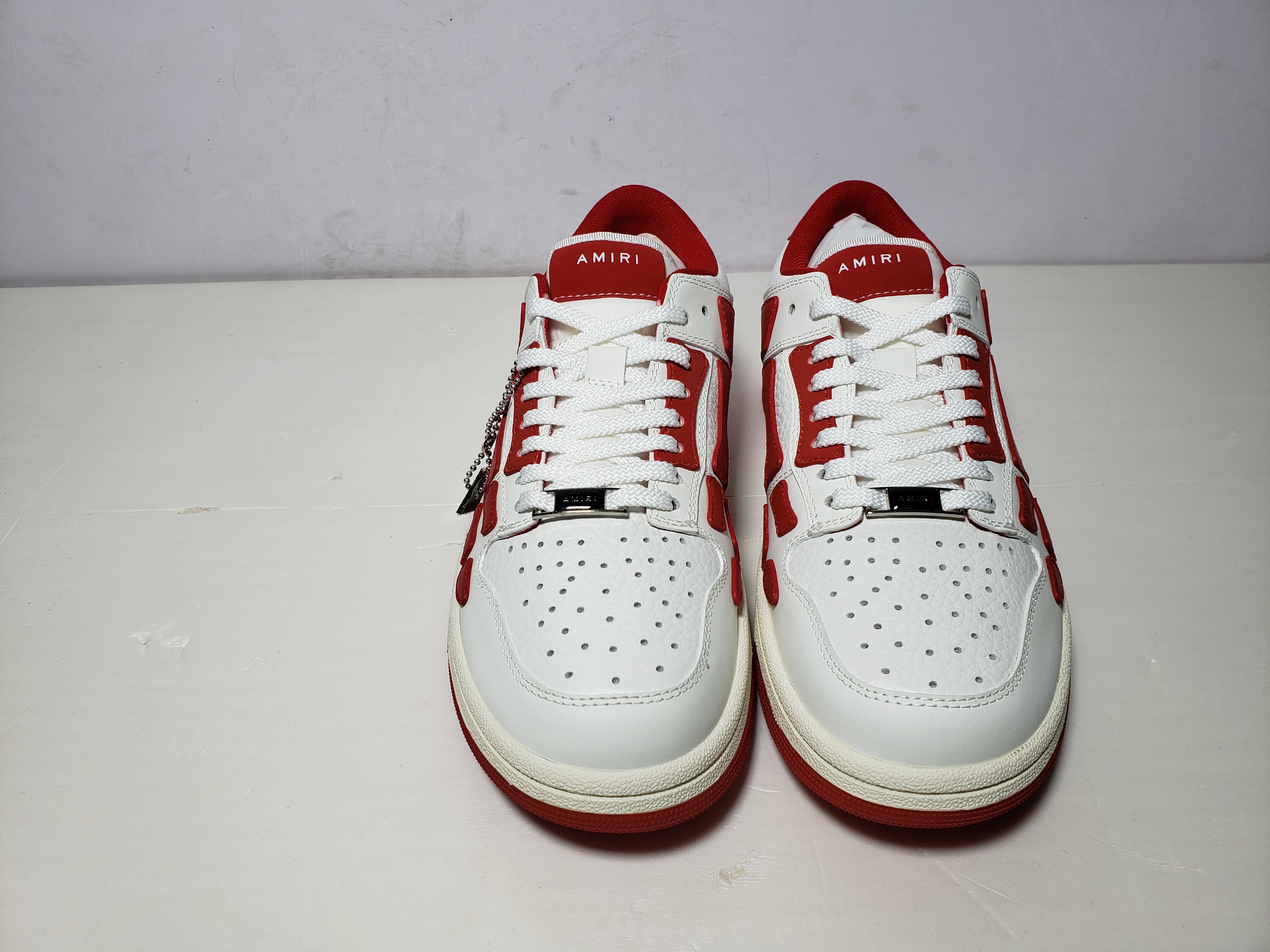 Replica AMIRI Skel Top Low Whtie Red 