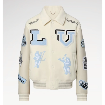 Louis Vuitton Bunny Cream Varsity Jacket 01