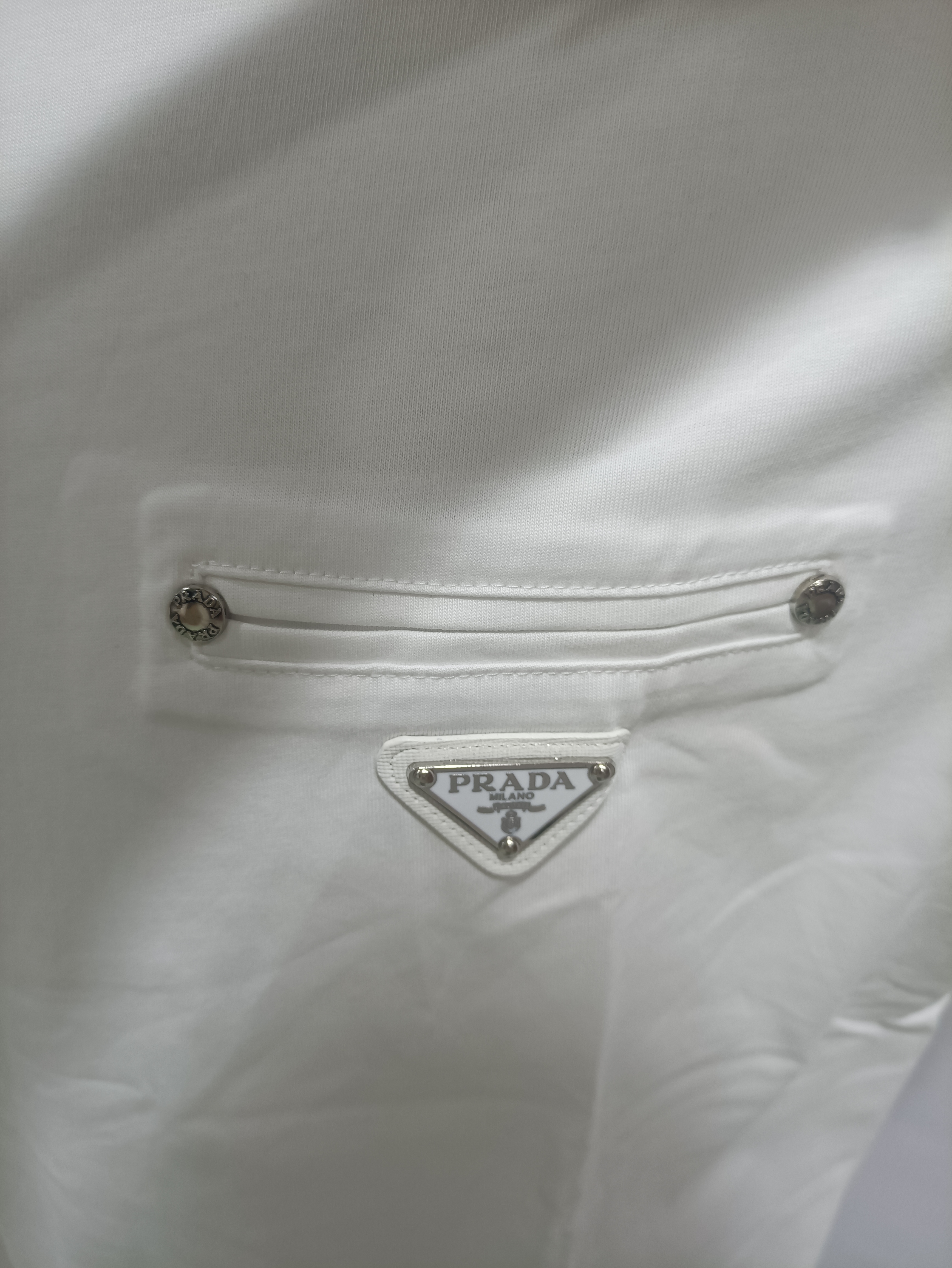 Prada chest limited fake pocket short sleeve T-Shirts