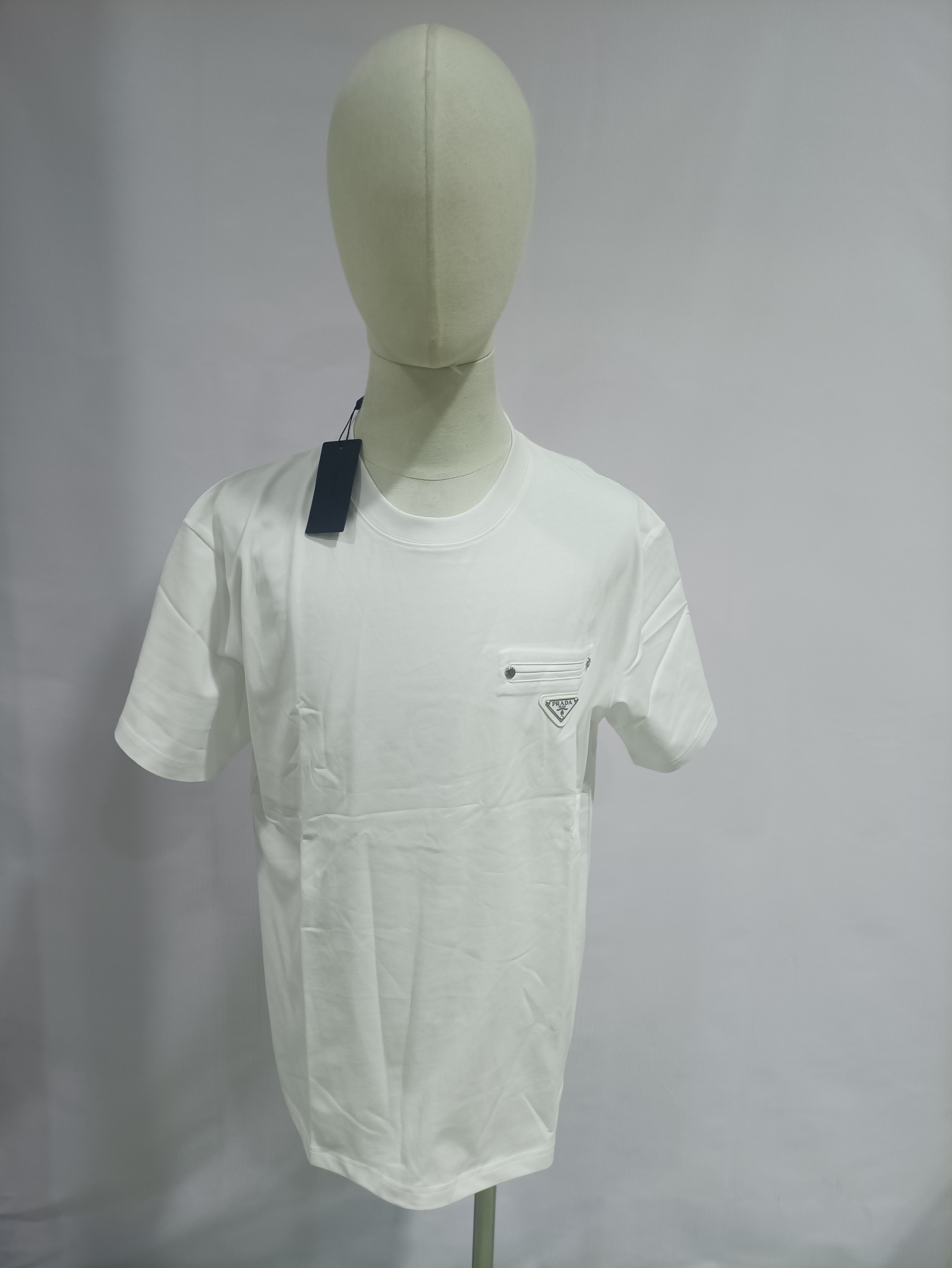 Prada chest limited fake pocket short sleeve T-Shirts