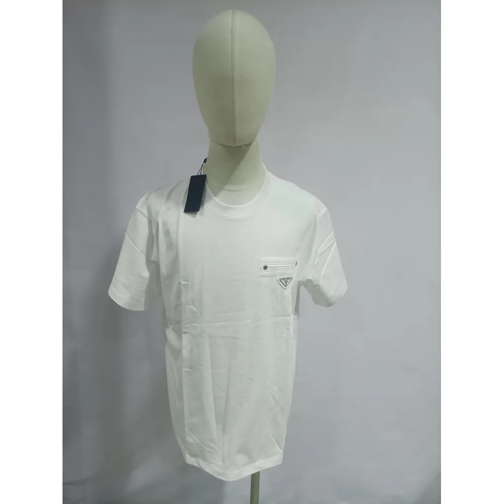 Prada chest limited fake pocket short sleeve T-Shirts