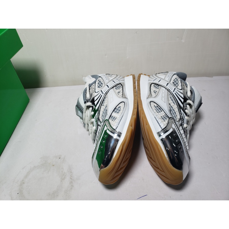 PKGoden Bottega Veneta Orbit low cut casual running shoes Silver