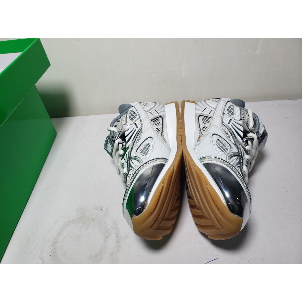 PKGoden Bottega Veneta Orbit low cut casual running shoes Silver