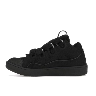 Lanvin Leather Curb Triple Black 01