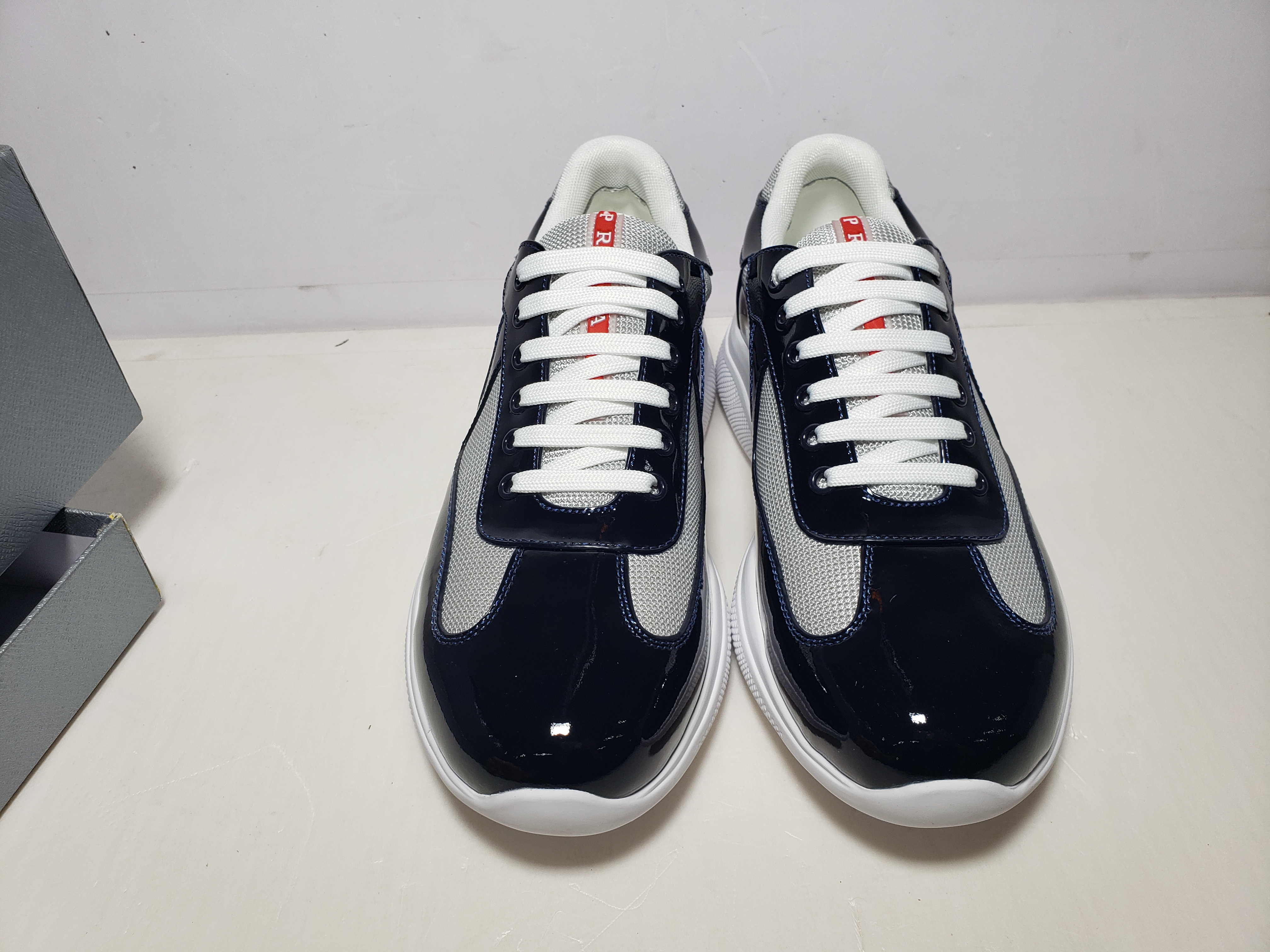 Replica Prada America's Cup low-top Sneakers Navy Blue