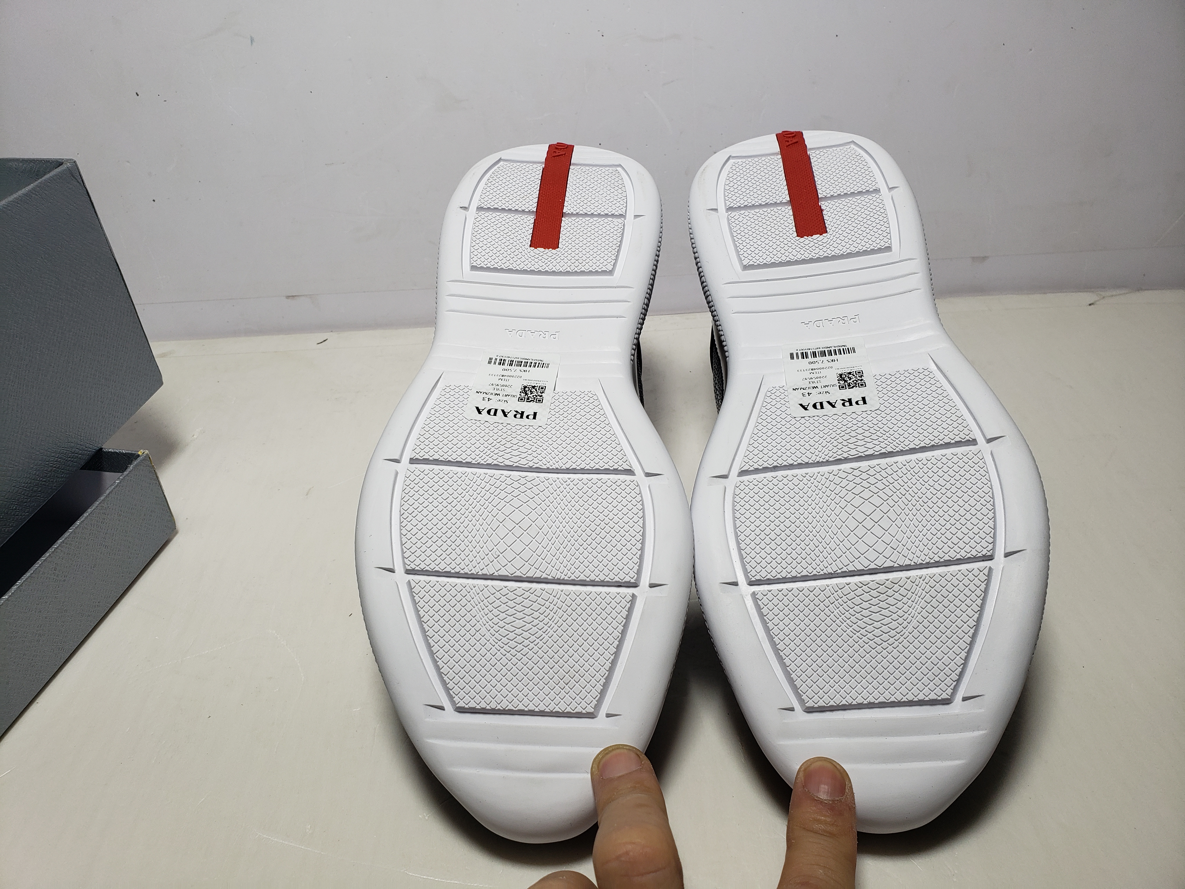 Replica Prada America's Cup low-top Sneakers Navy Blue