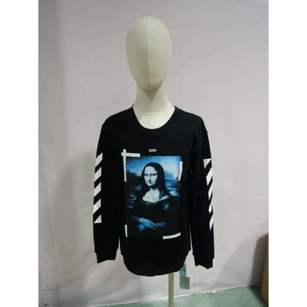 Off White Hoodie Monalisa Black/Blue