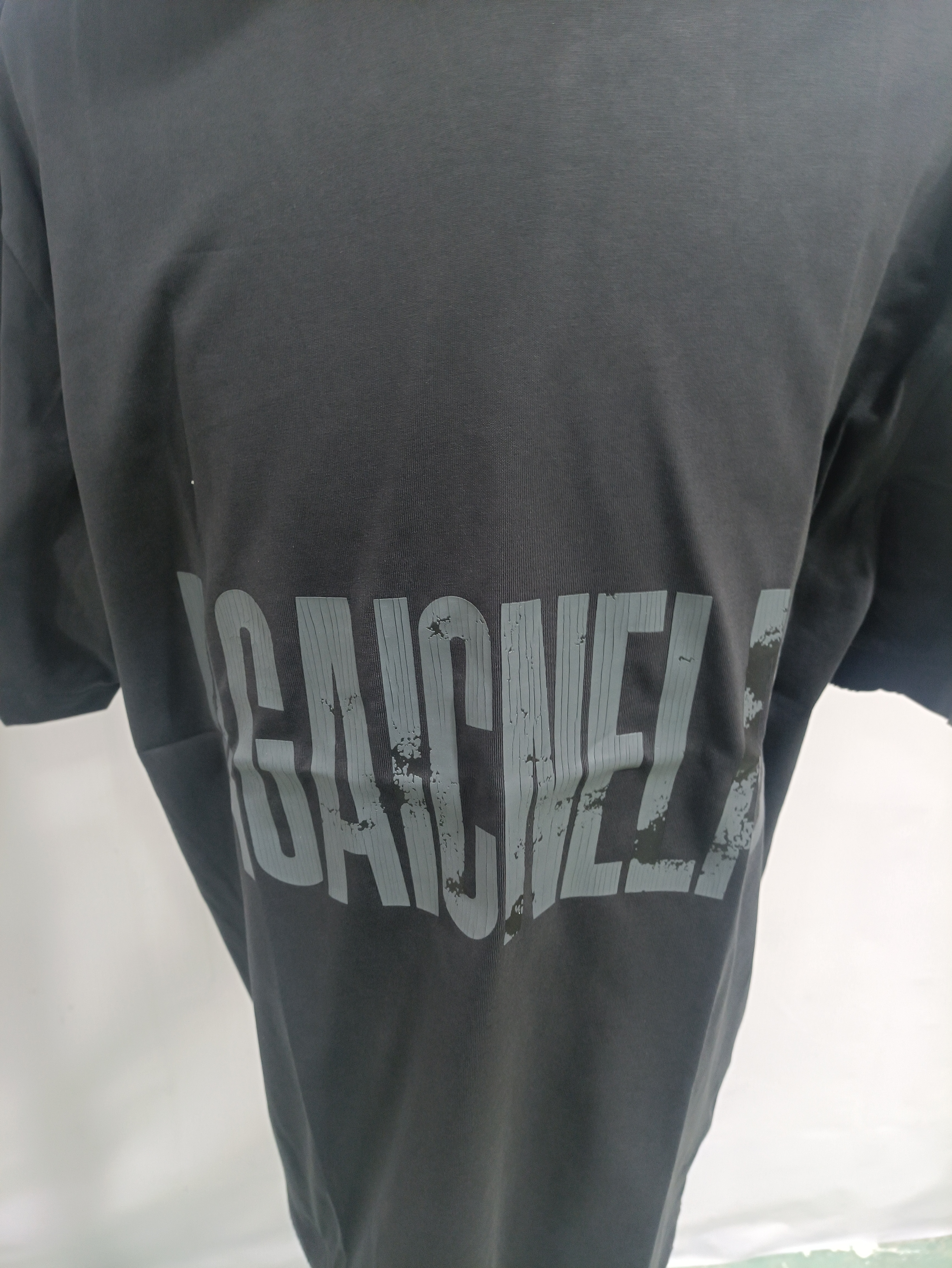 Balenciaga 24ss burst reverse letter print T-Shirts shirt