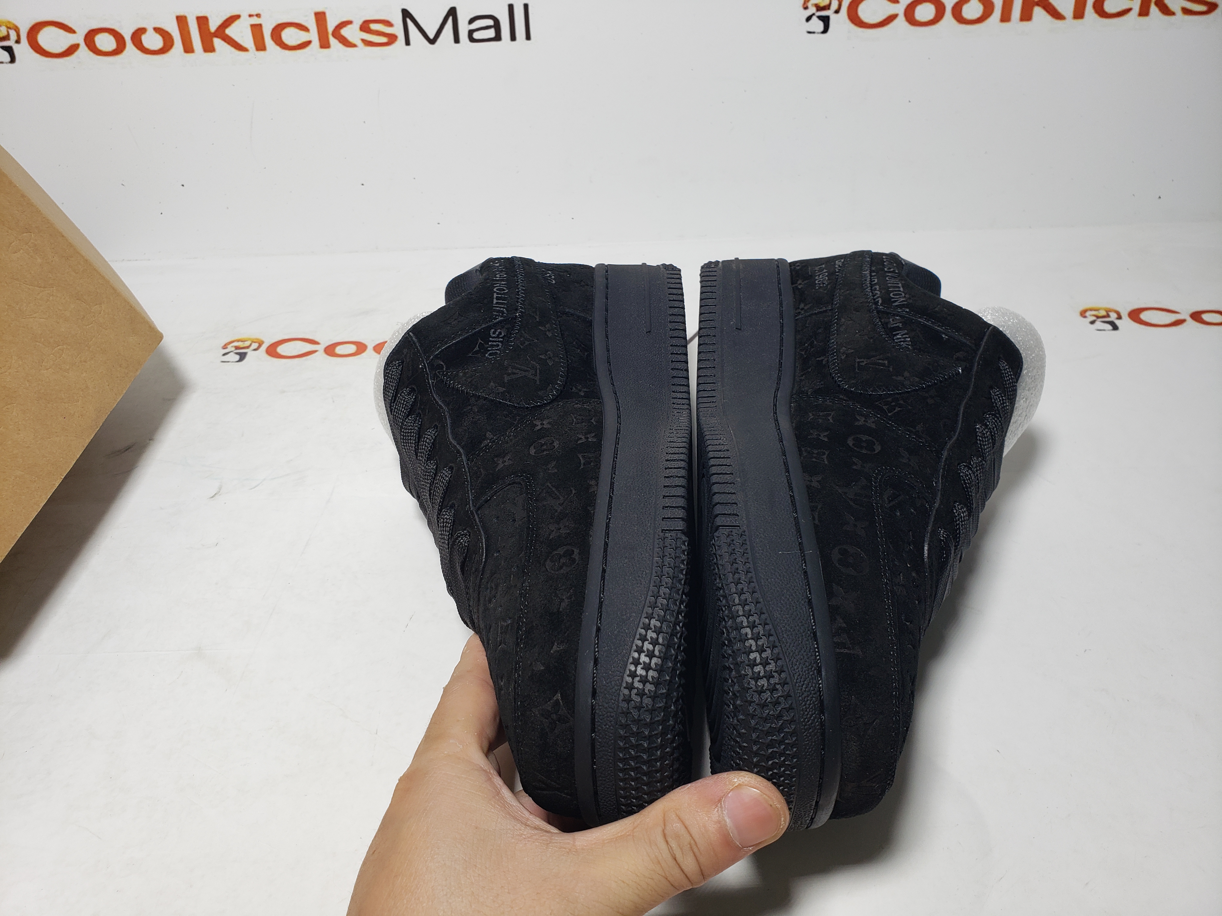 replica Louis Vuitton Nike Air Force 1 Low By Virgil Abloh Black