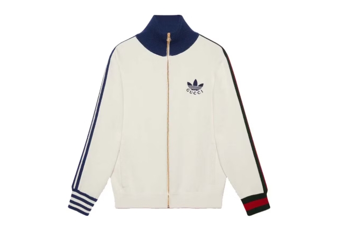 Gucci x adidas Viscose Zip-Up Jacket White