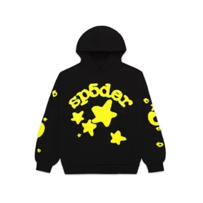 Sp5der Beluga Hoodie Onyx Yellow 01