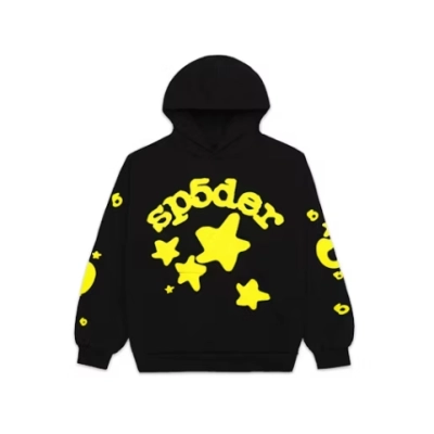 Sp5der Beluga Hoodie Onyx Yellow 01