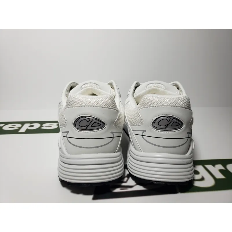 Replica Dior Light Grey B30 Sneakers White ,3SN279ZND-H000