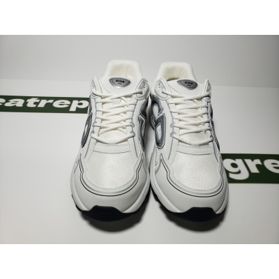 Replica Dior Light Grey B30 Sneakers White ,3SN279ZND-H000 02