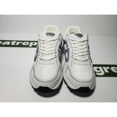 Replica Dior Light Grey B30 Sneakers White ,3SN279ZND-H000 02