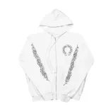 Chrome Hearts hoodies Floral Cross hoodie White