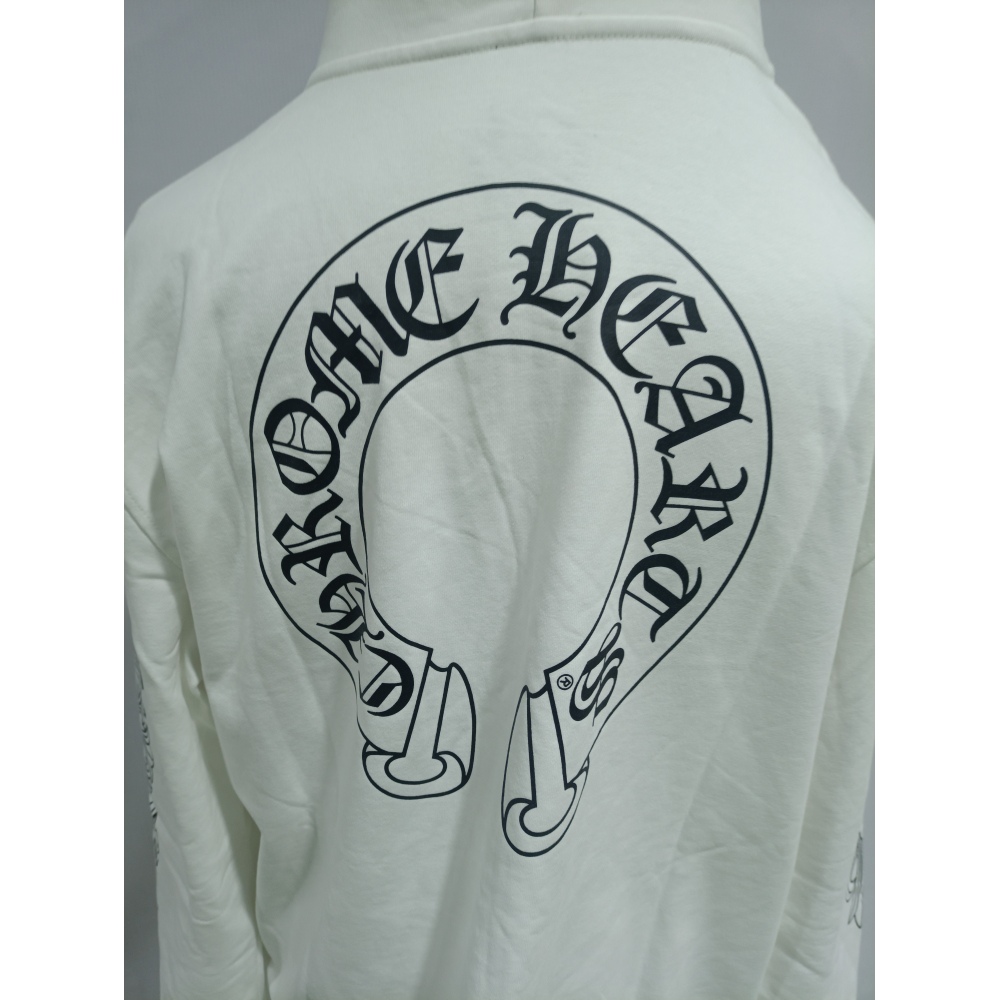 Chrome Hearts hoodies Floral Cross hoodie White