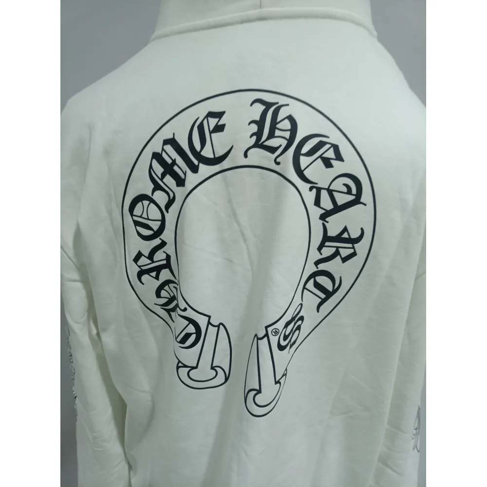 Chrome Hearts hoodies Floral Cross hoodie White