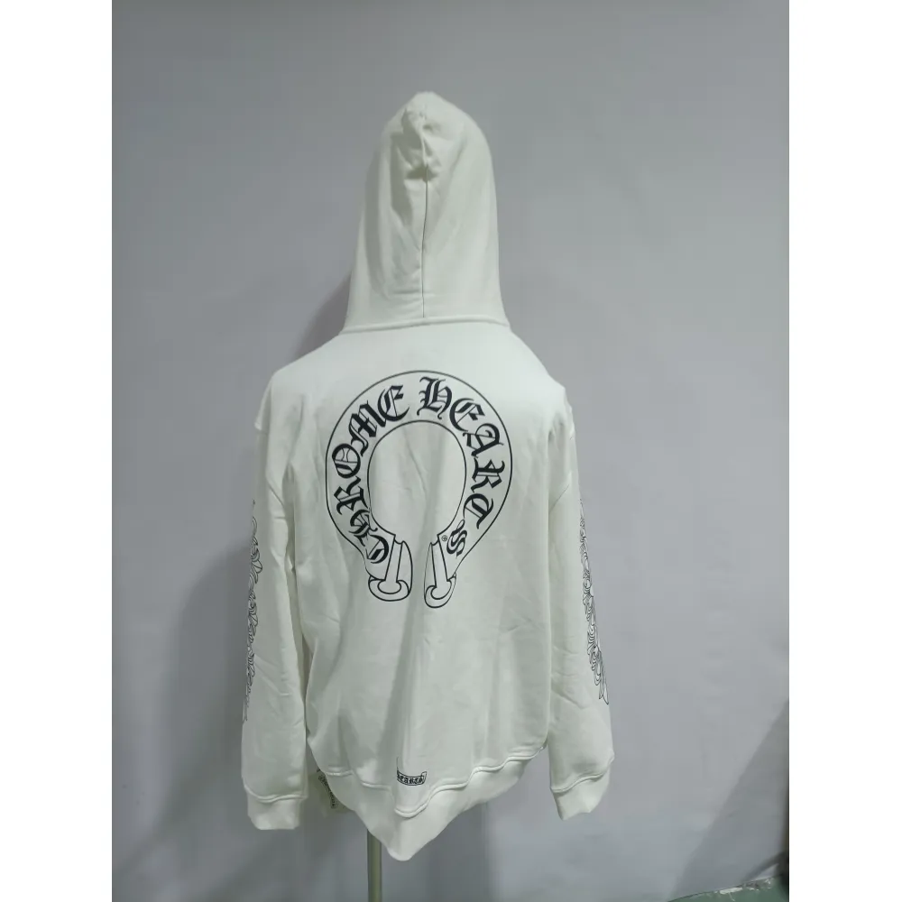 Chrome Hearts hoodies Floral Cross hoodie White