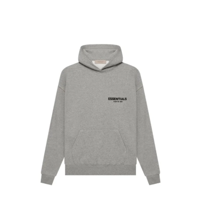 Fear of God Essentials Hoodie 'Dark Oatmeal' 01