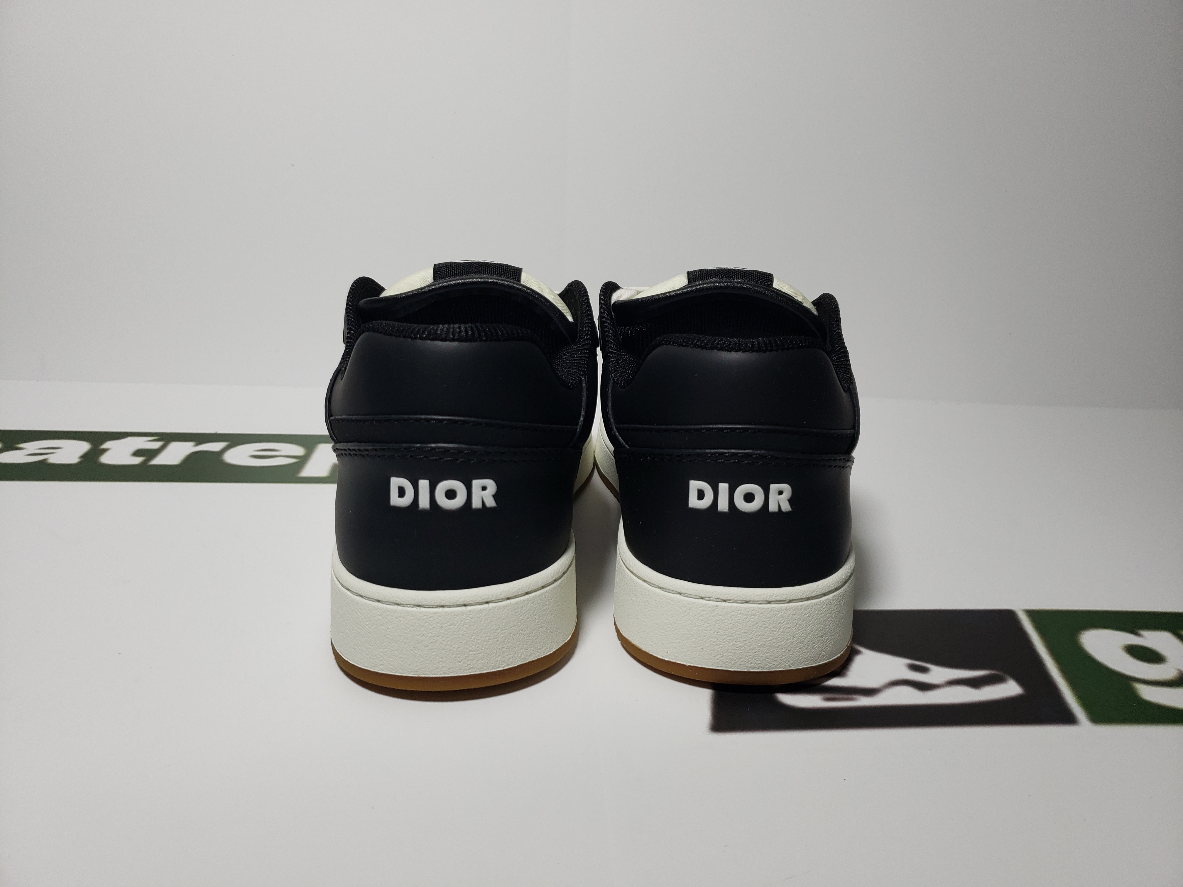 Replica Dior B27 Printed Board Shoes Low Black 
