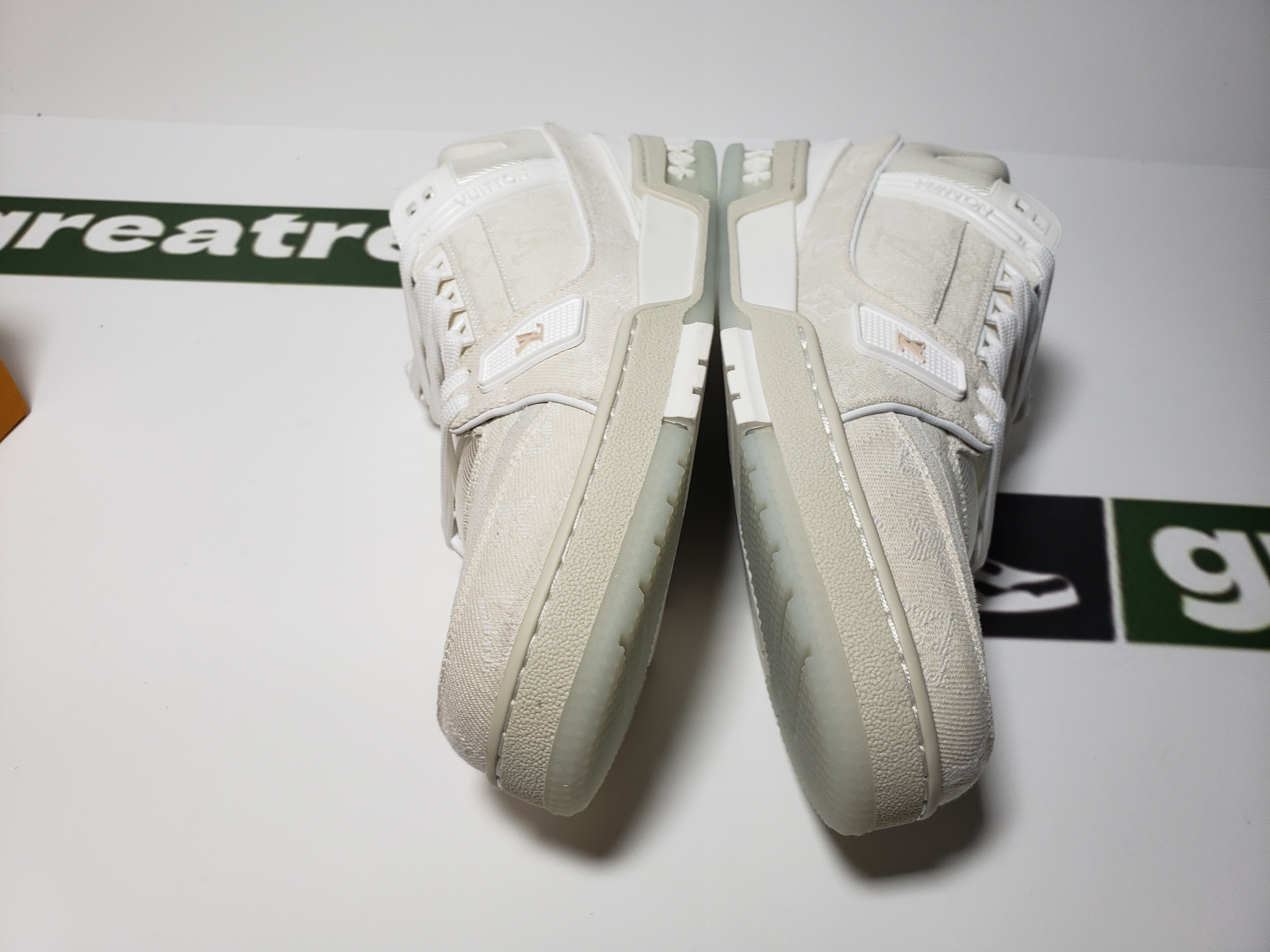 Replica Louis Vuitton Trainer White Denim,MS0241