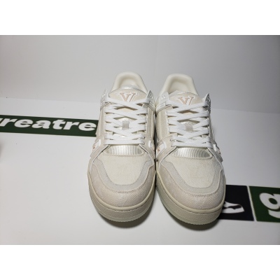 Replica Louis Vuitton Trainer White Denim,MS0241 02