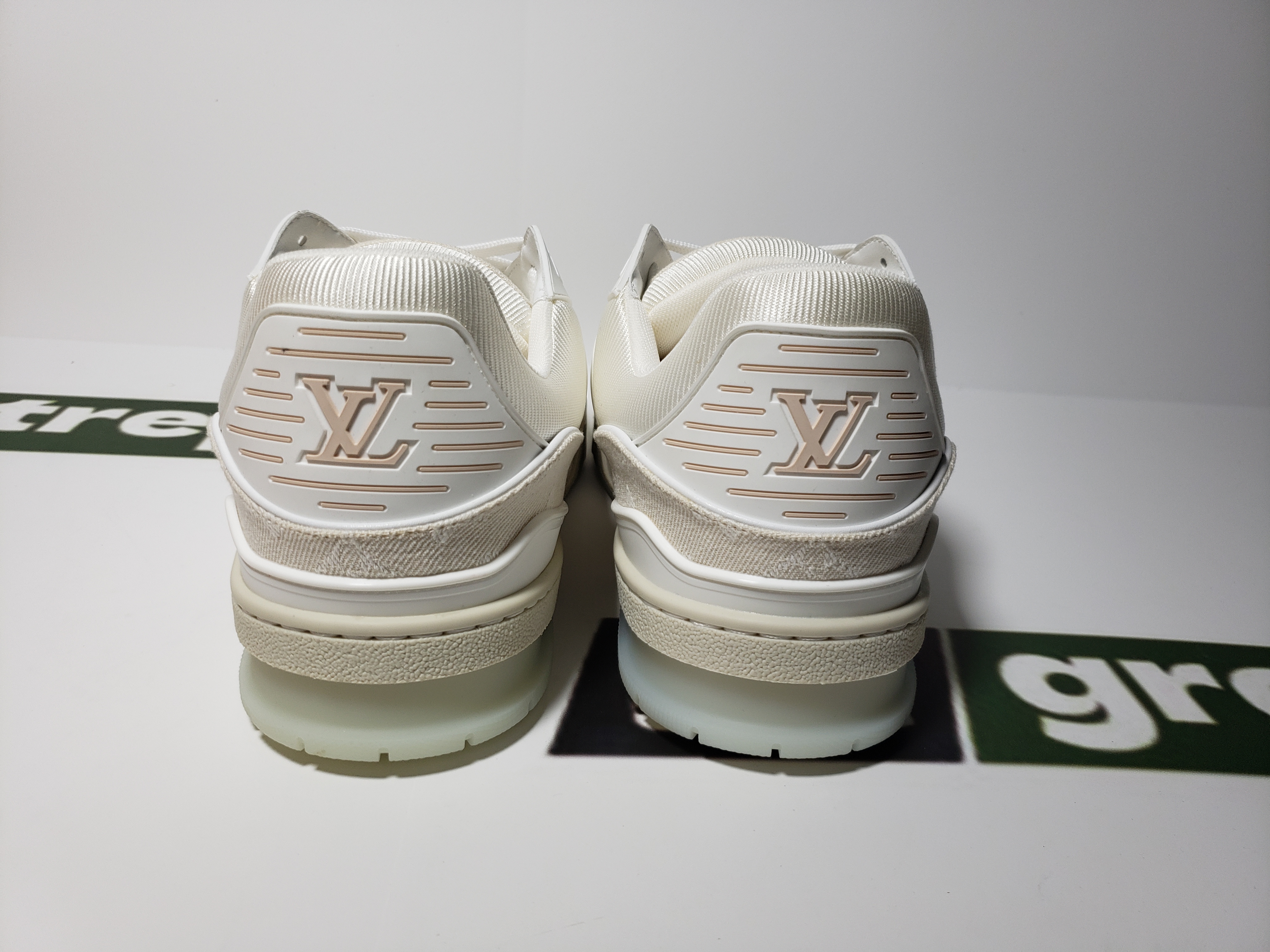 Replica Louis Vuitton Trainer White Denim,MS0241
