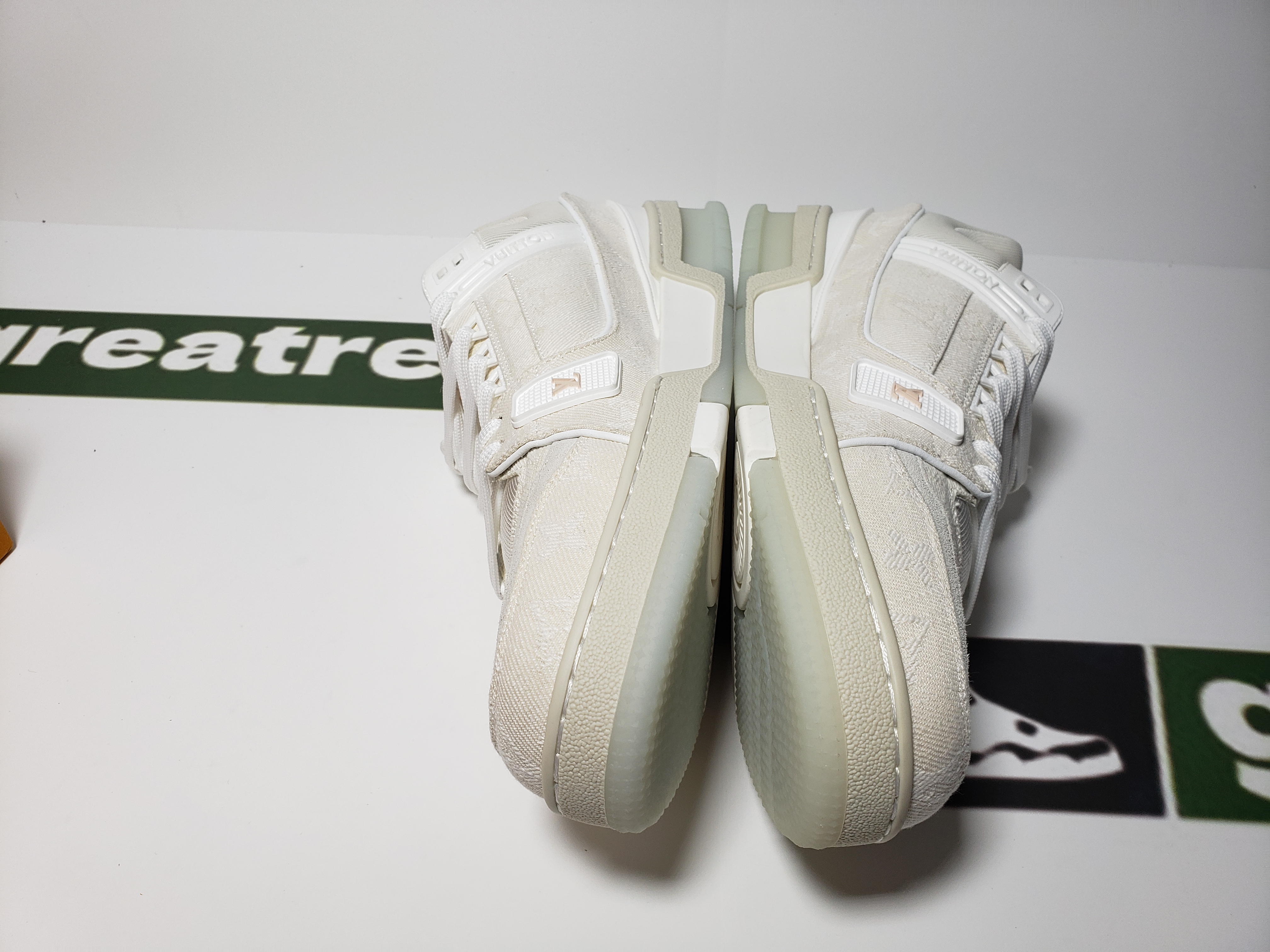 Replica Louis Vuitton Trainer White Denim,MS0241