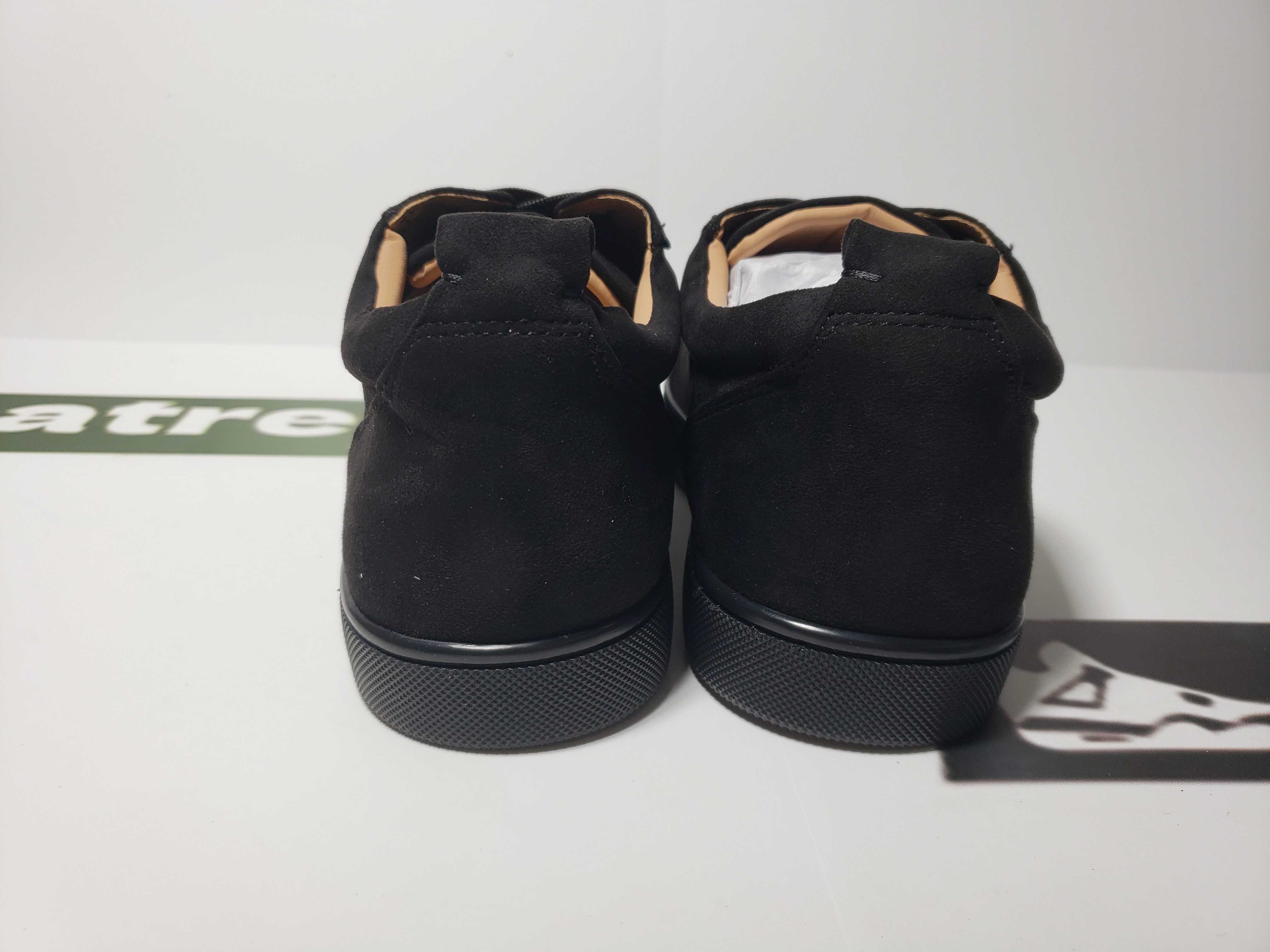 Christian Louboutin Louis Junior Spikes Veau Velours Sneaker Black, 1130575CM53