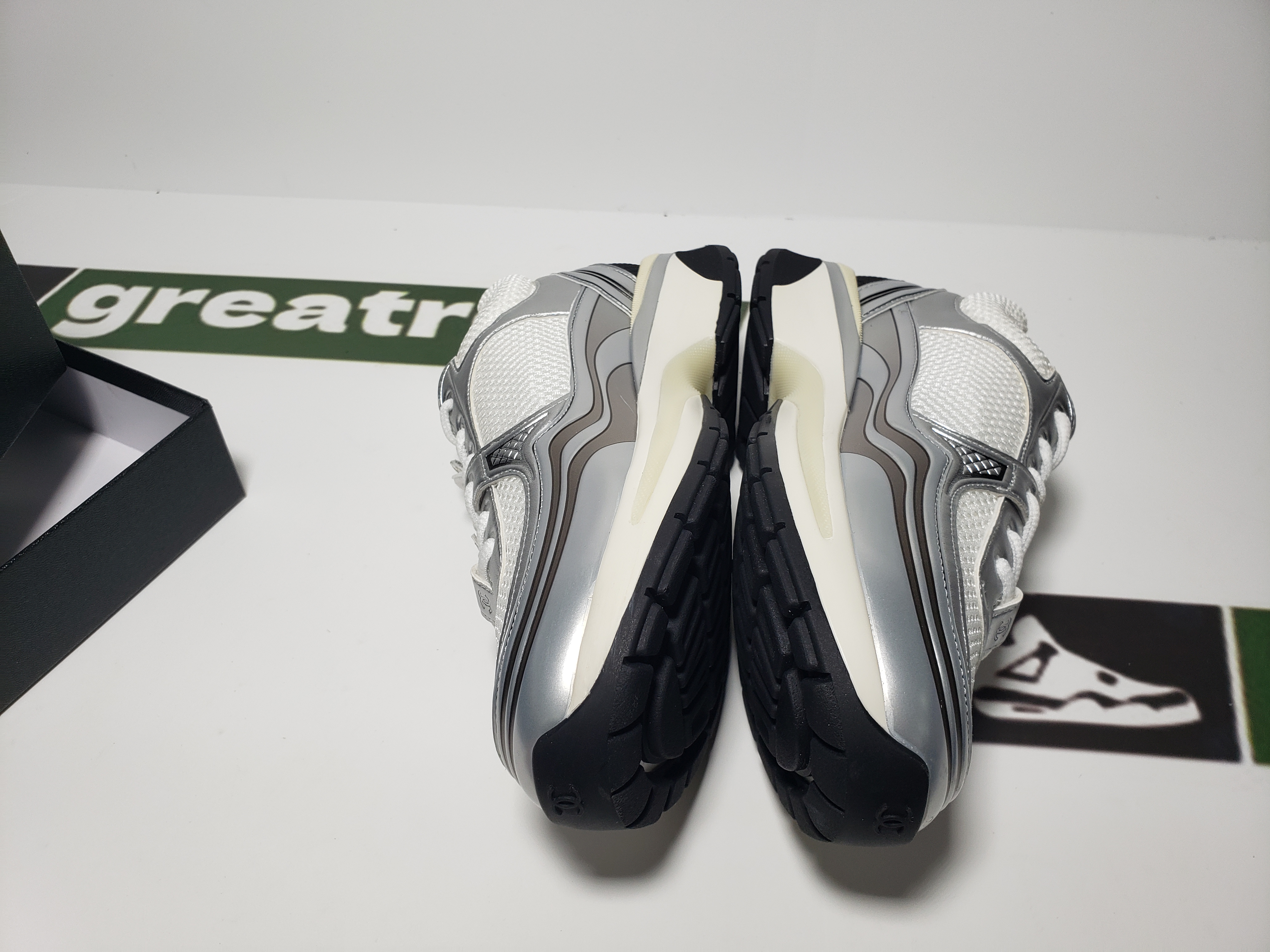 Replica Chanel Silver Black