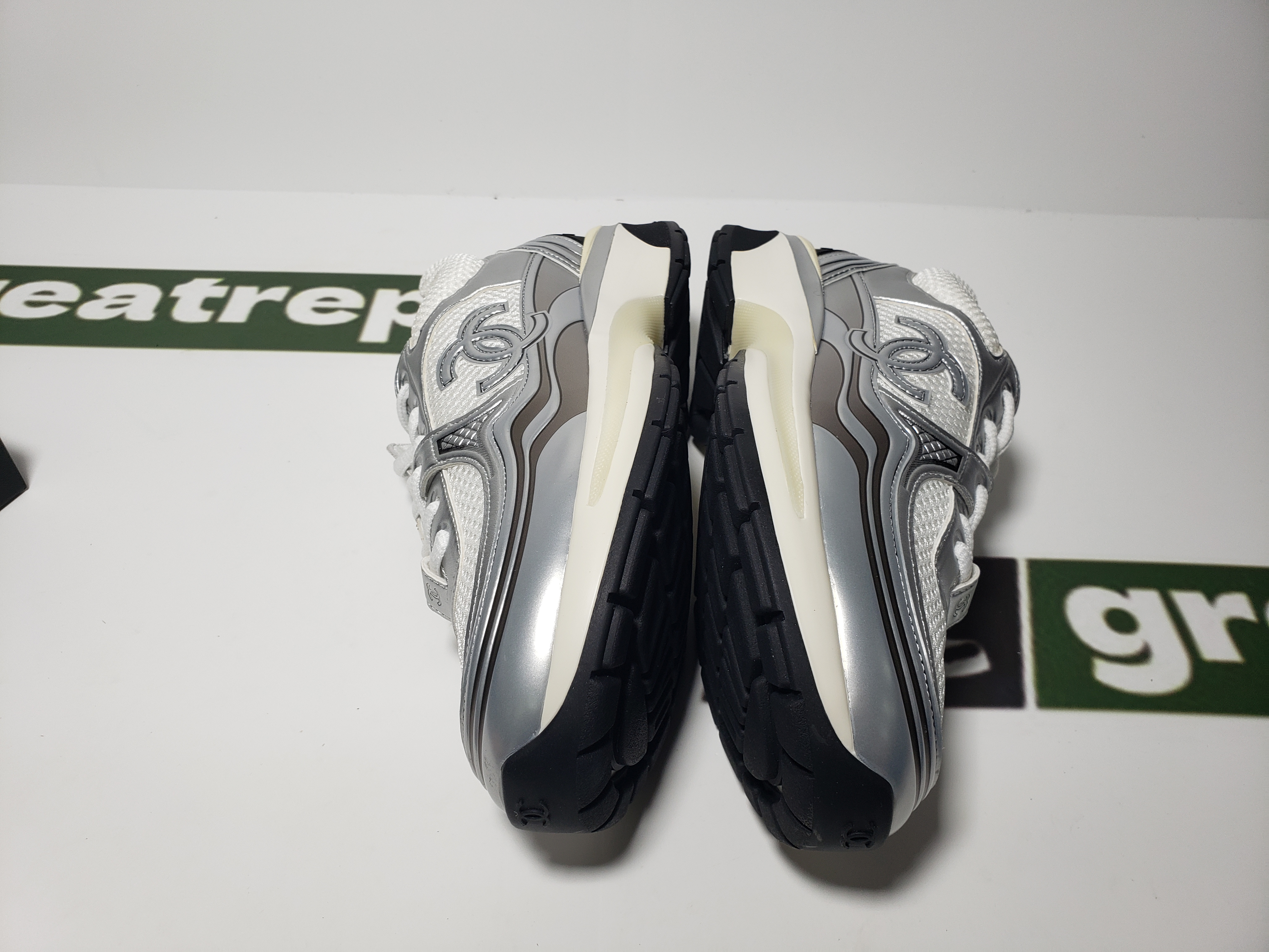 Replica Chanel Silver Black