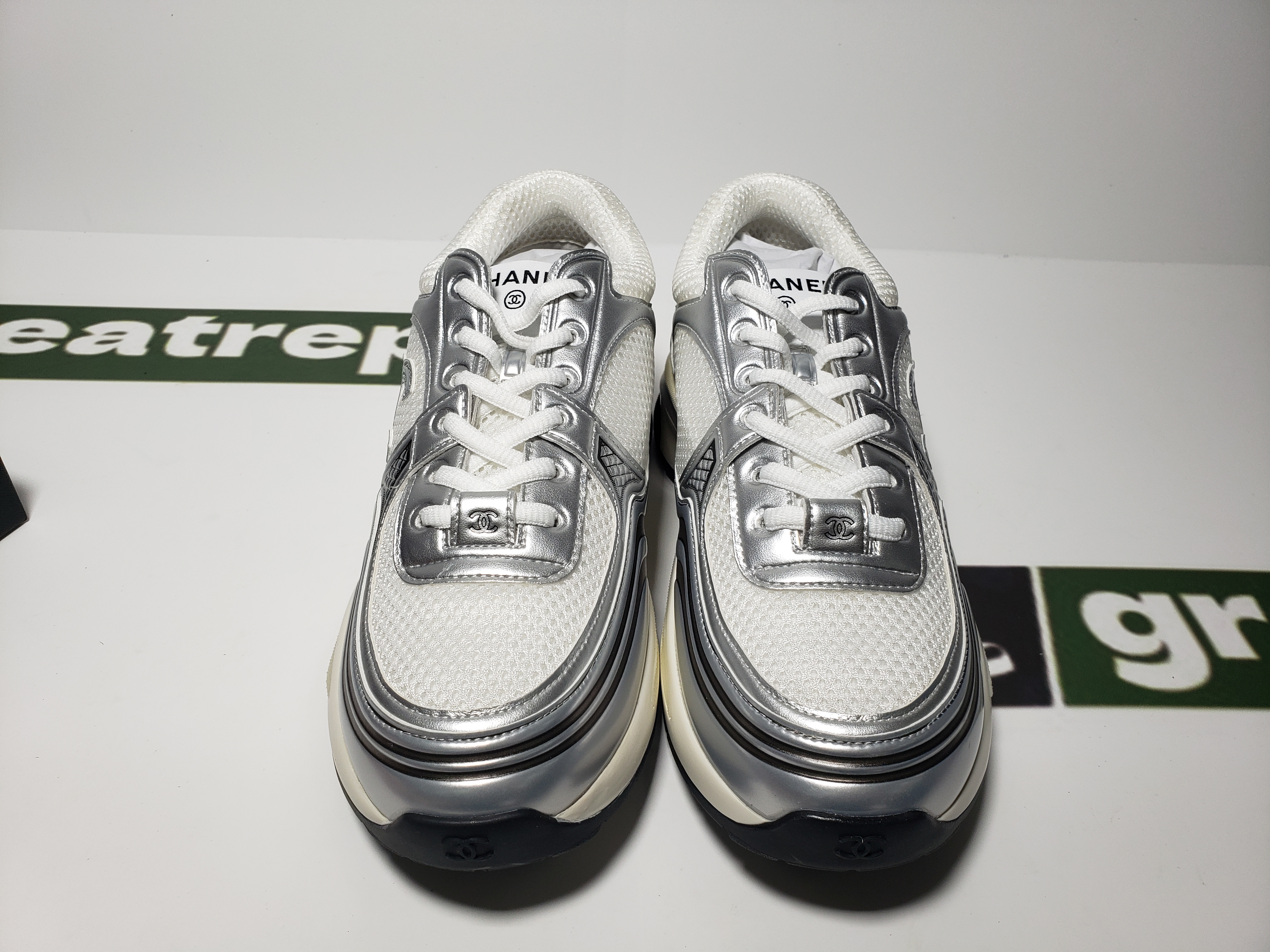 Replica Chanel Silver Black