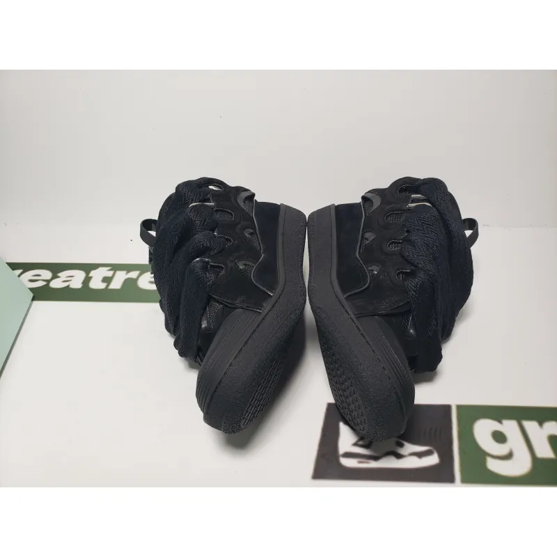 Lanvin Leather Curb Triple Black