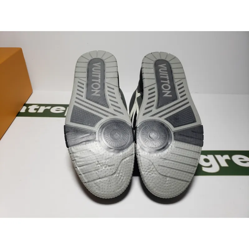 Replica Louis Vuitton LV Skate Sneaker Grey White
