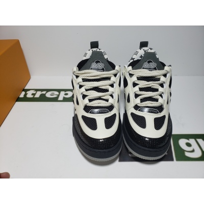 Replica Louis Vuitton LV Skate Sneaker Grey White 02