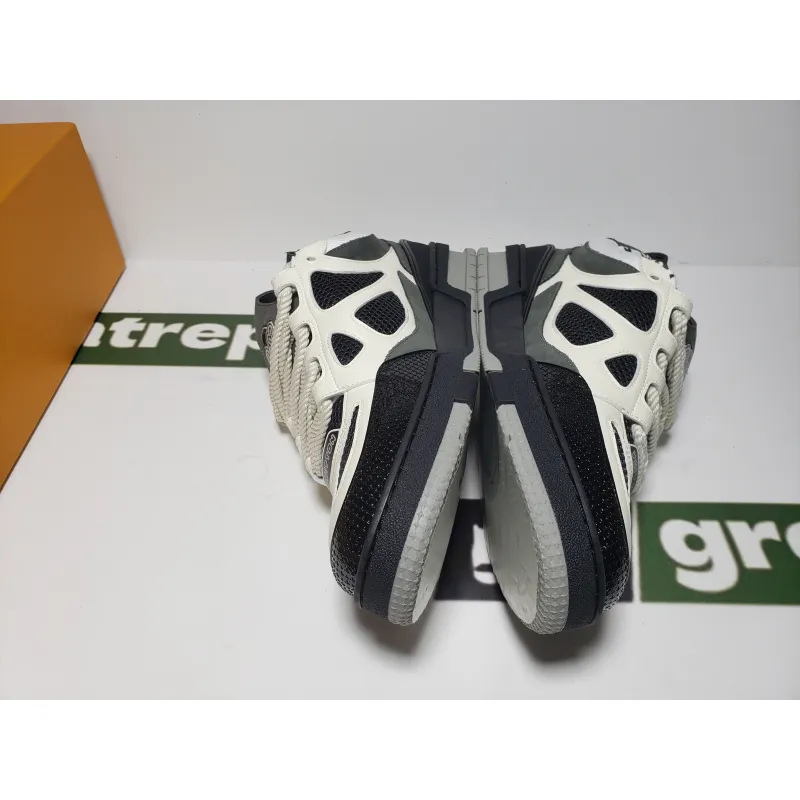 Replica Louis Vuitton LV Skate Sneaker Grey White