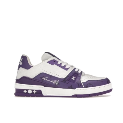 Replica Louis Vuitton Trainer Monogram Purple 02