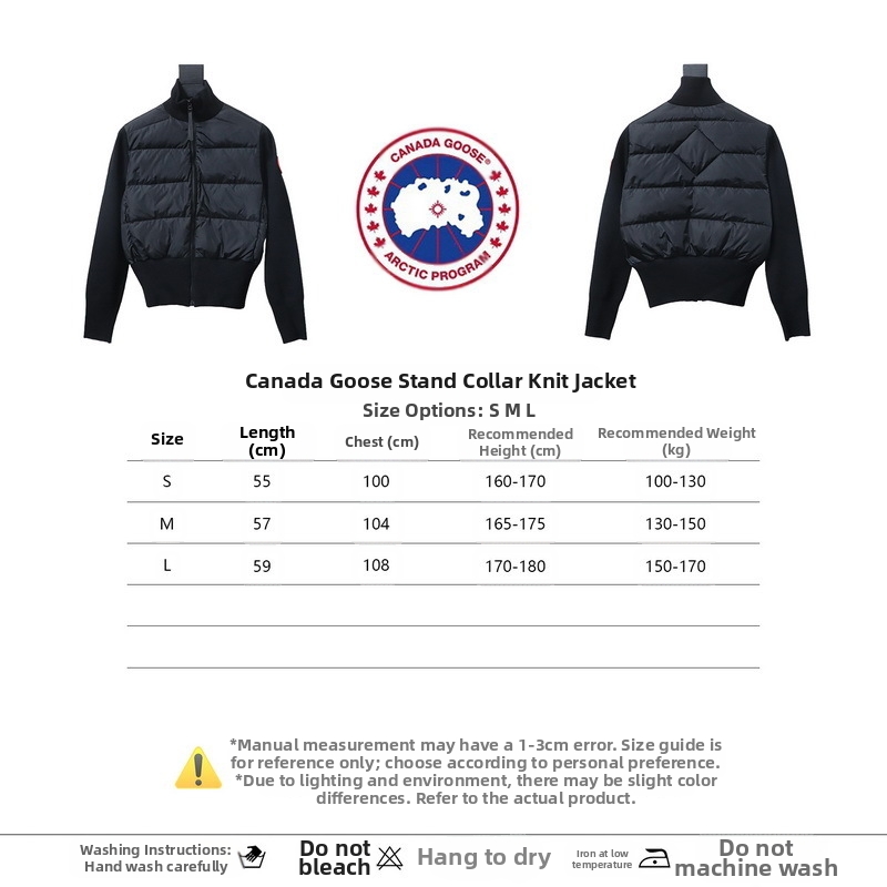 Canada Goose Stand Collar Knit Jacket