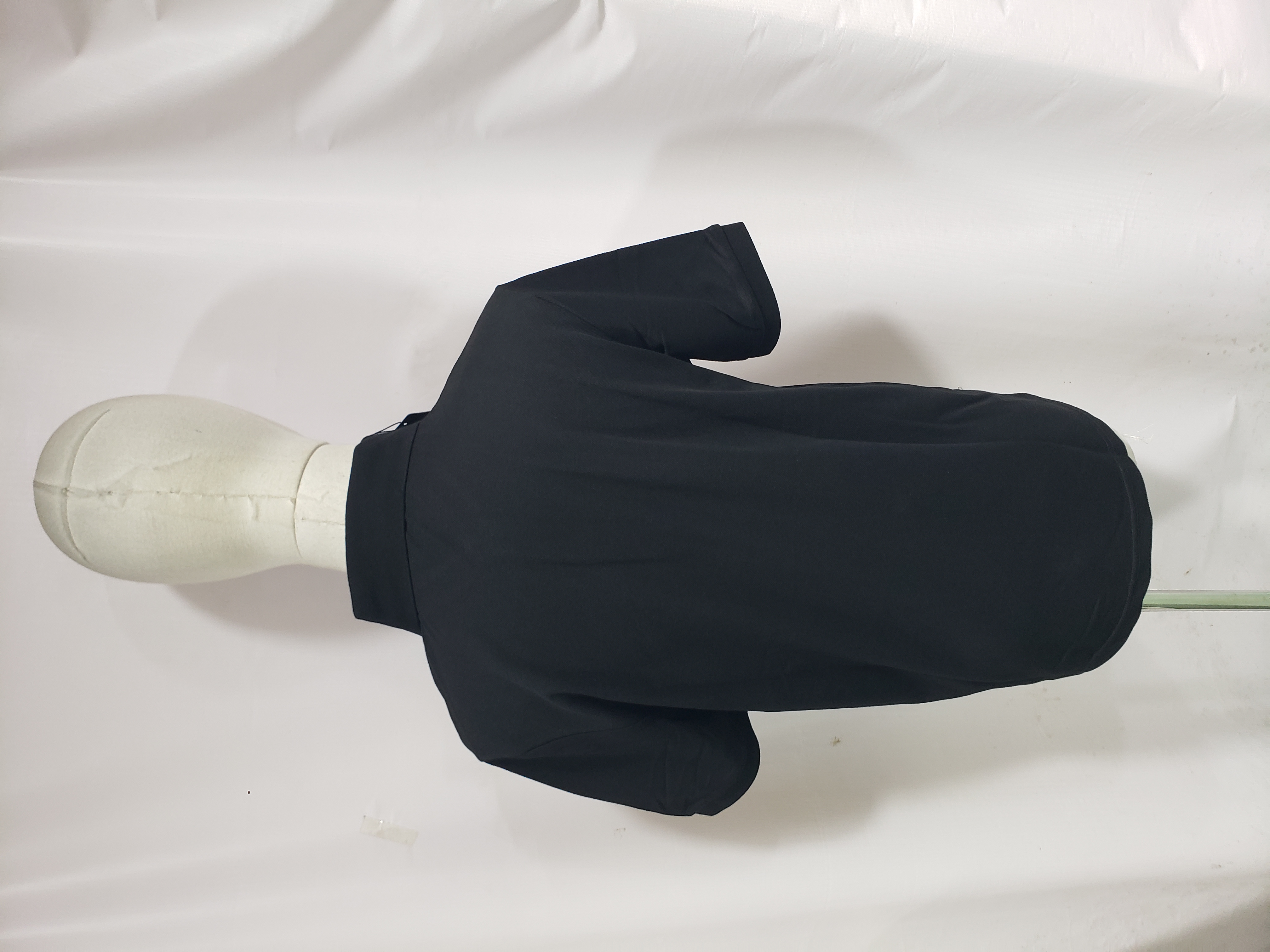 Prada classic triangle cotton polo black