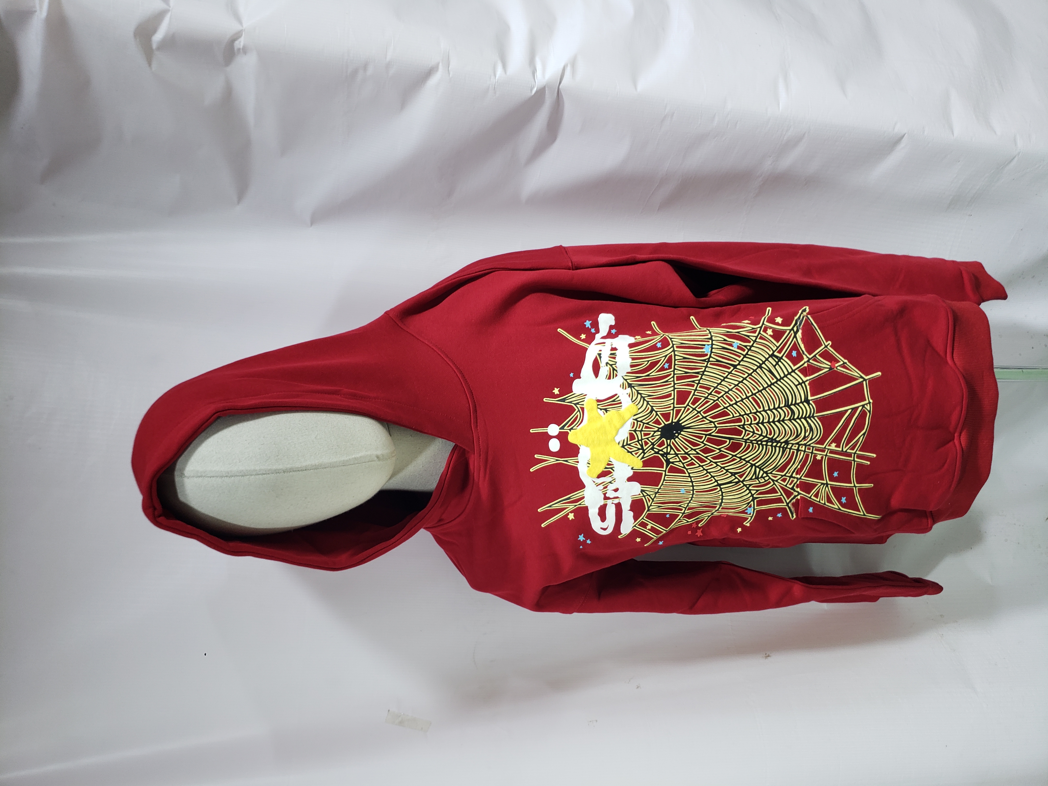 Sp5der Logo Maroon Hoodie