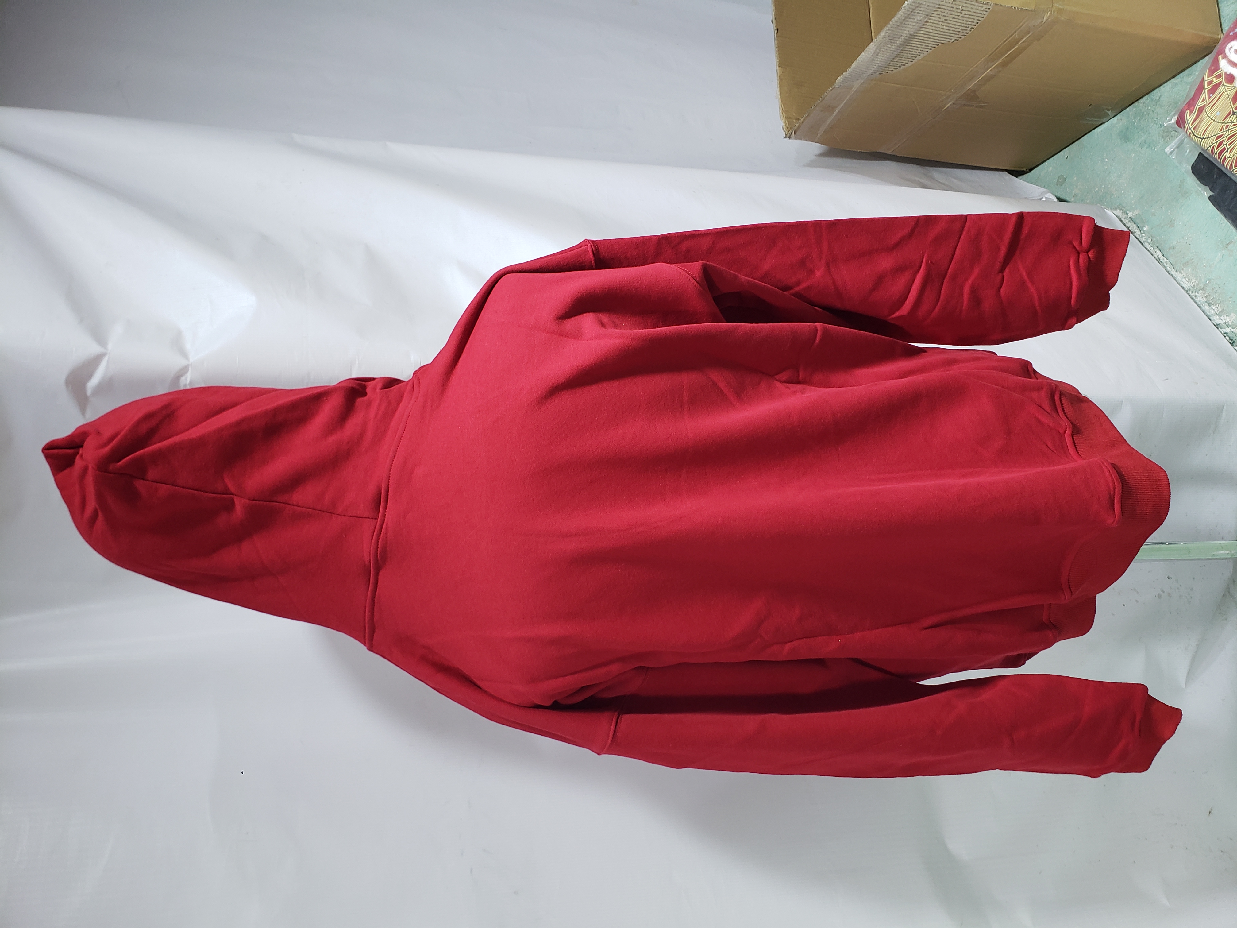 Sp5der Logo Maroon Hoodie