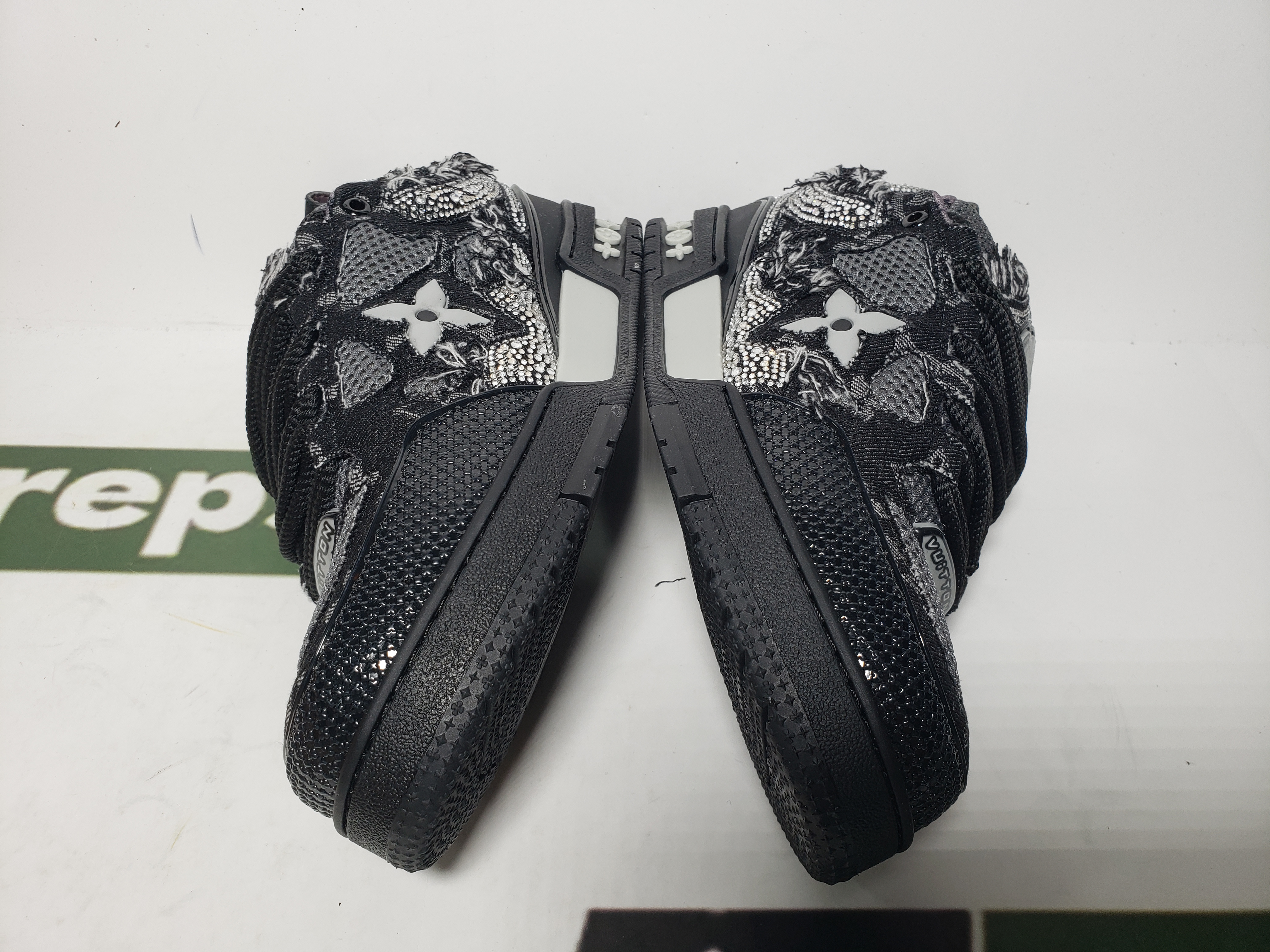 Louis Vuitton Skate Trainer Black Swarovski Monogran