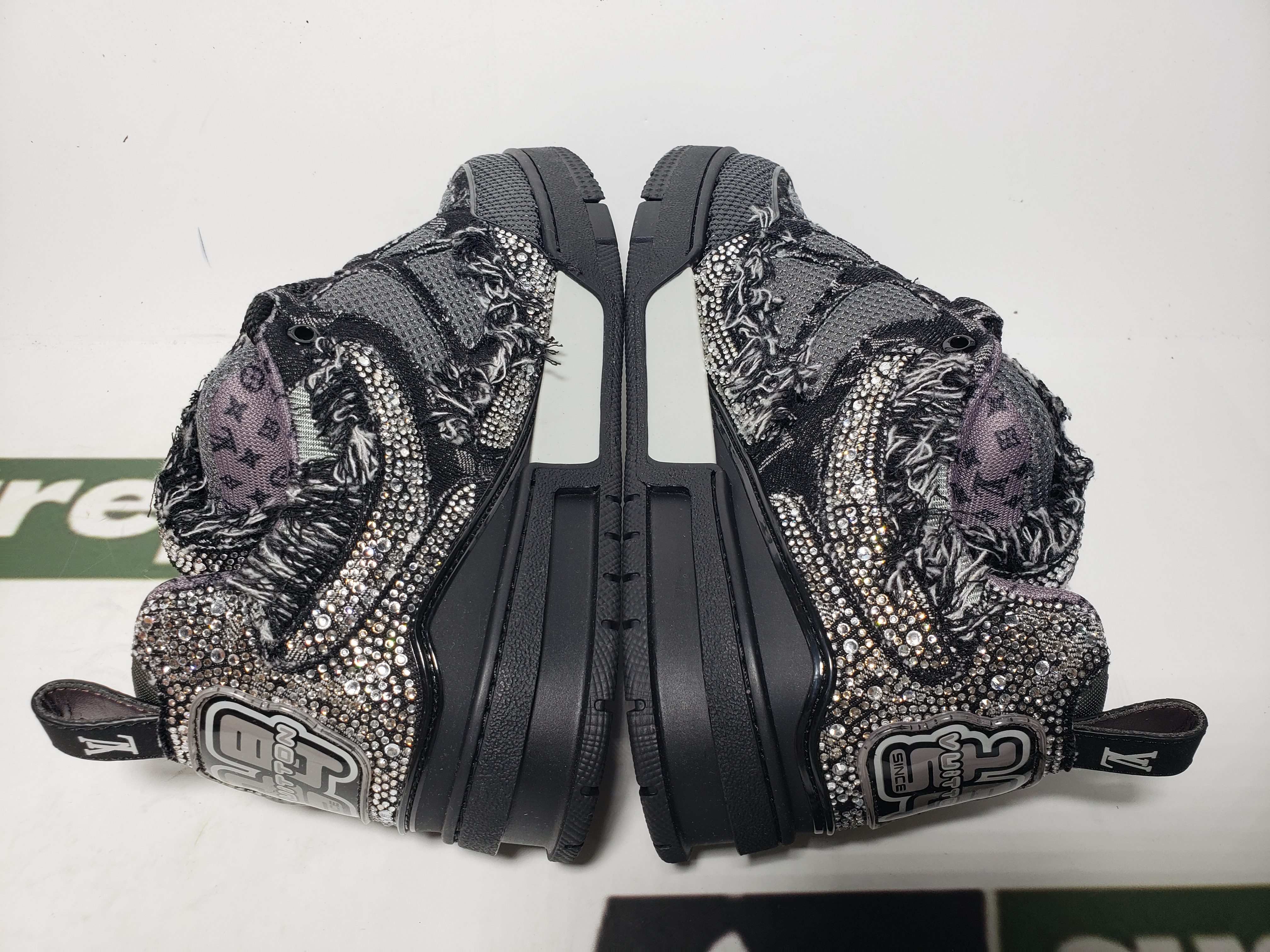 Louis Vuitton Skate Trainer Black Swarovski Monogran