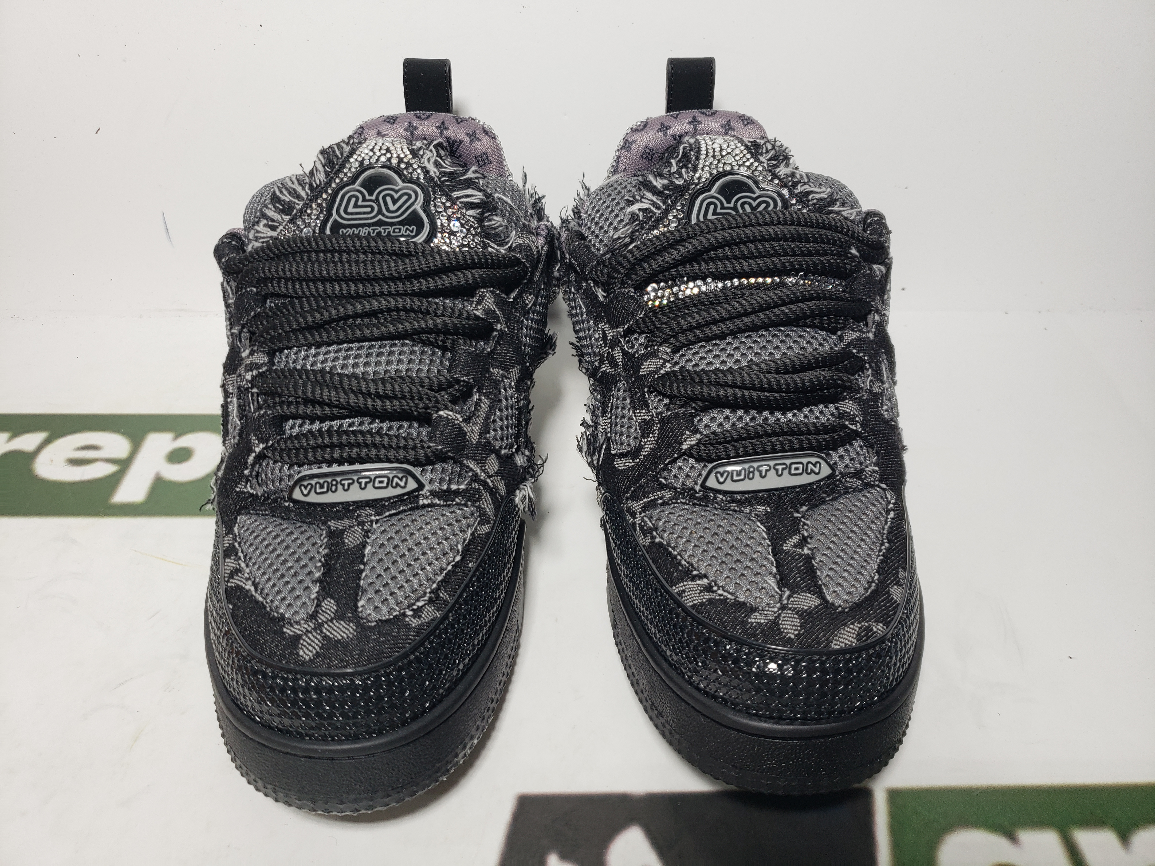 Louis Vuitton Skate Trainer Black Swarovski Monogran