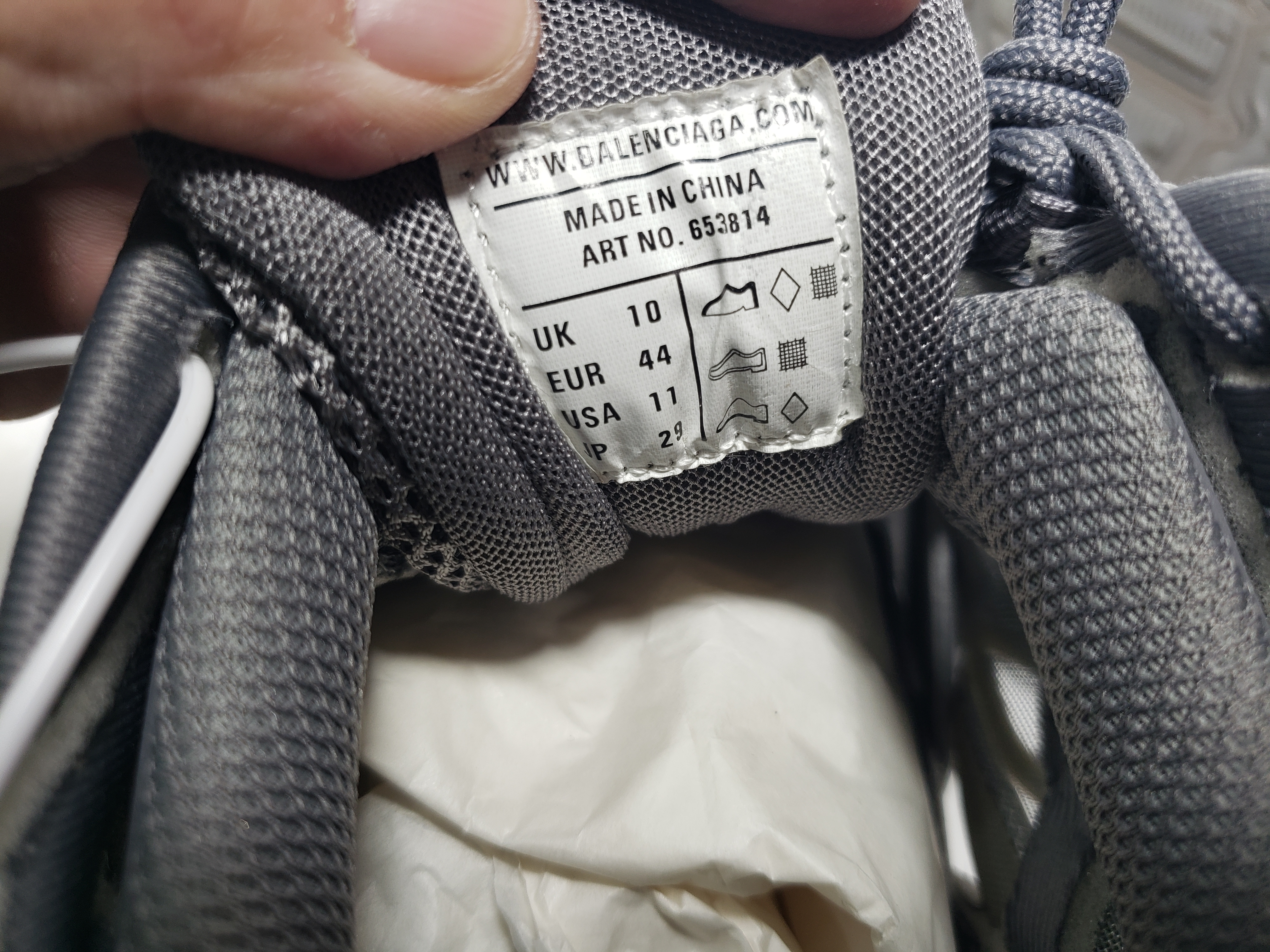 Replica Balenciaga Track 2 Sneaker Grey,668822 W3CT1 1800