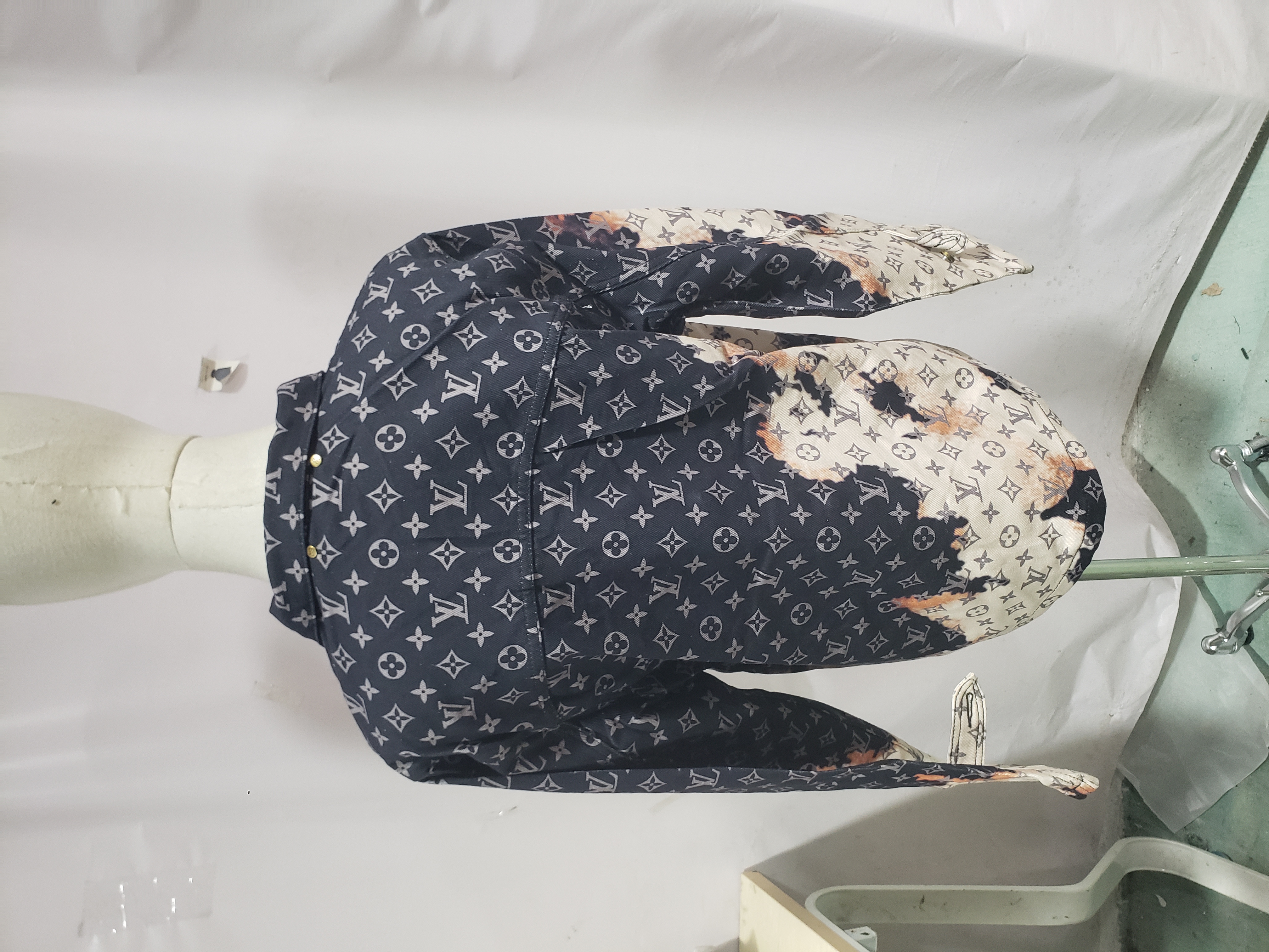 Louis Vuitton fire cloud mixed dye denim jacket