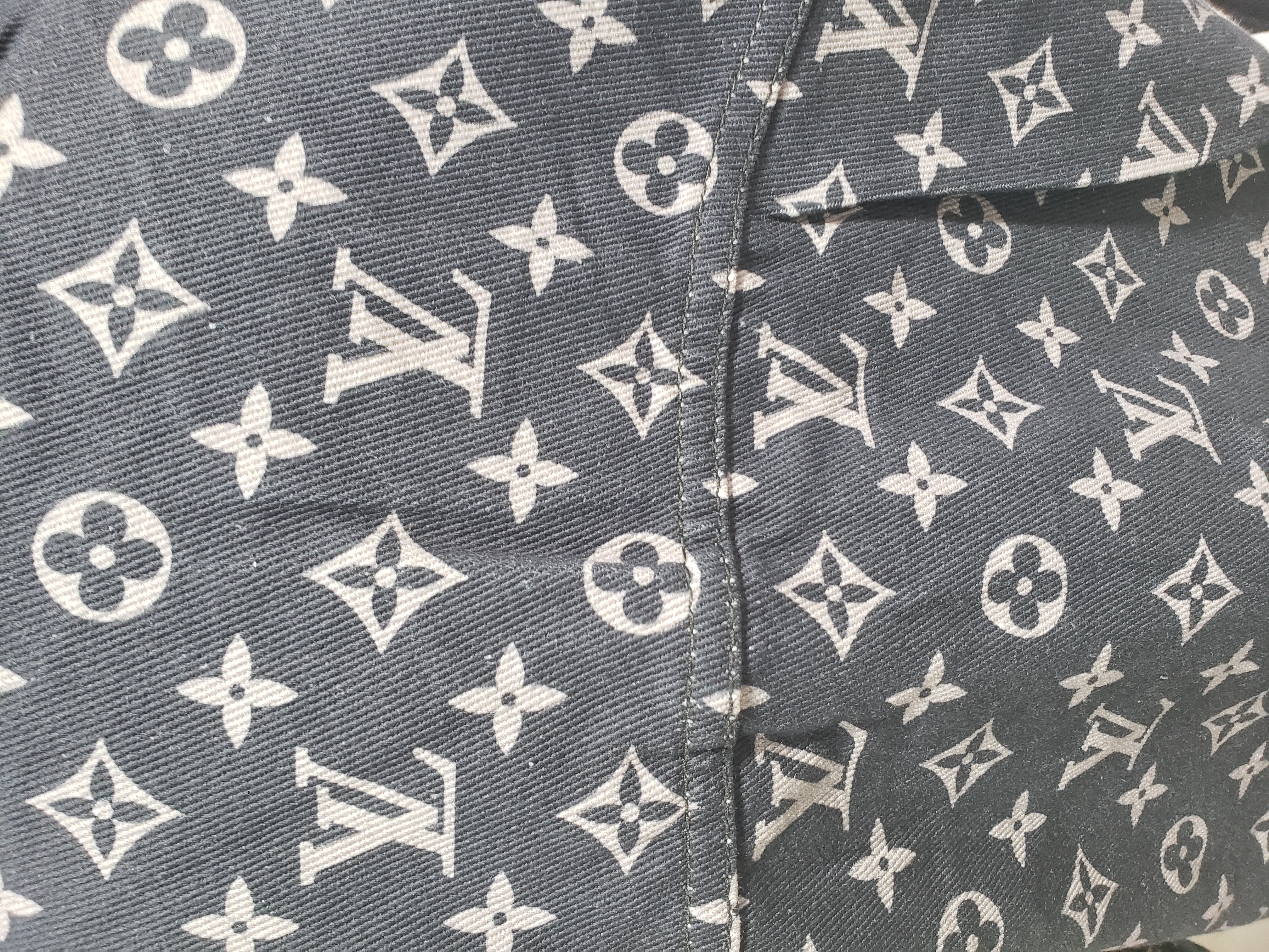 Louis Vuitton fire cloud mixed dye denim jacket