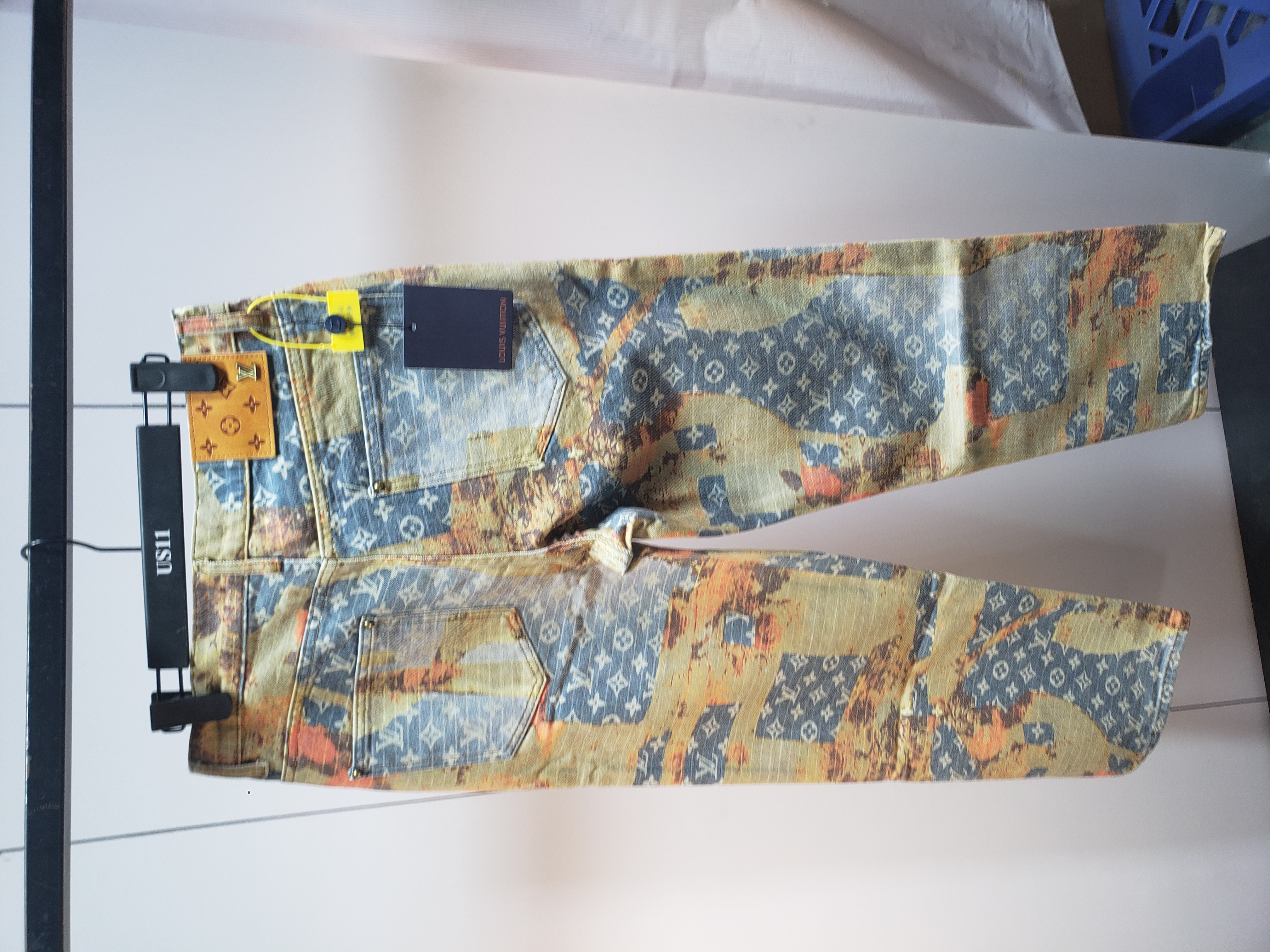 Louis Vuitton retro patchwork rose Jeans